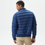 Erkek Hakim Yaka Kapitone Lacivert Mont