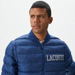 Erkek Hakim Yaka Kapitone Lacivert Mont