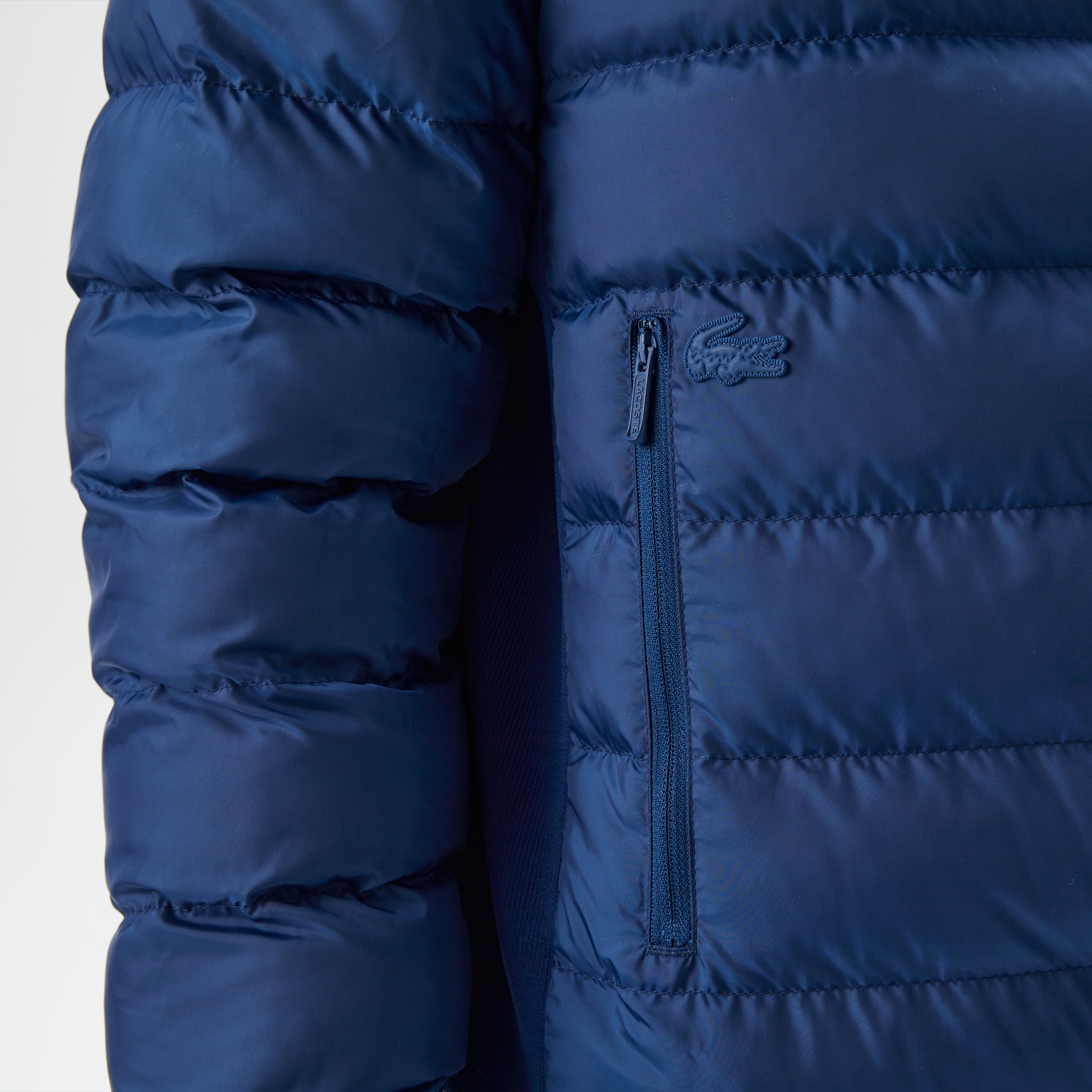 Erkek Hakim Yaka Kapitone Lacivert Mont