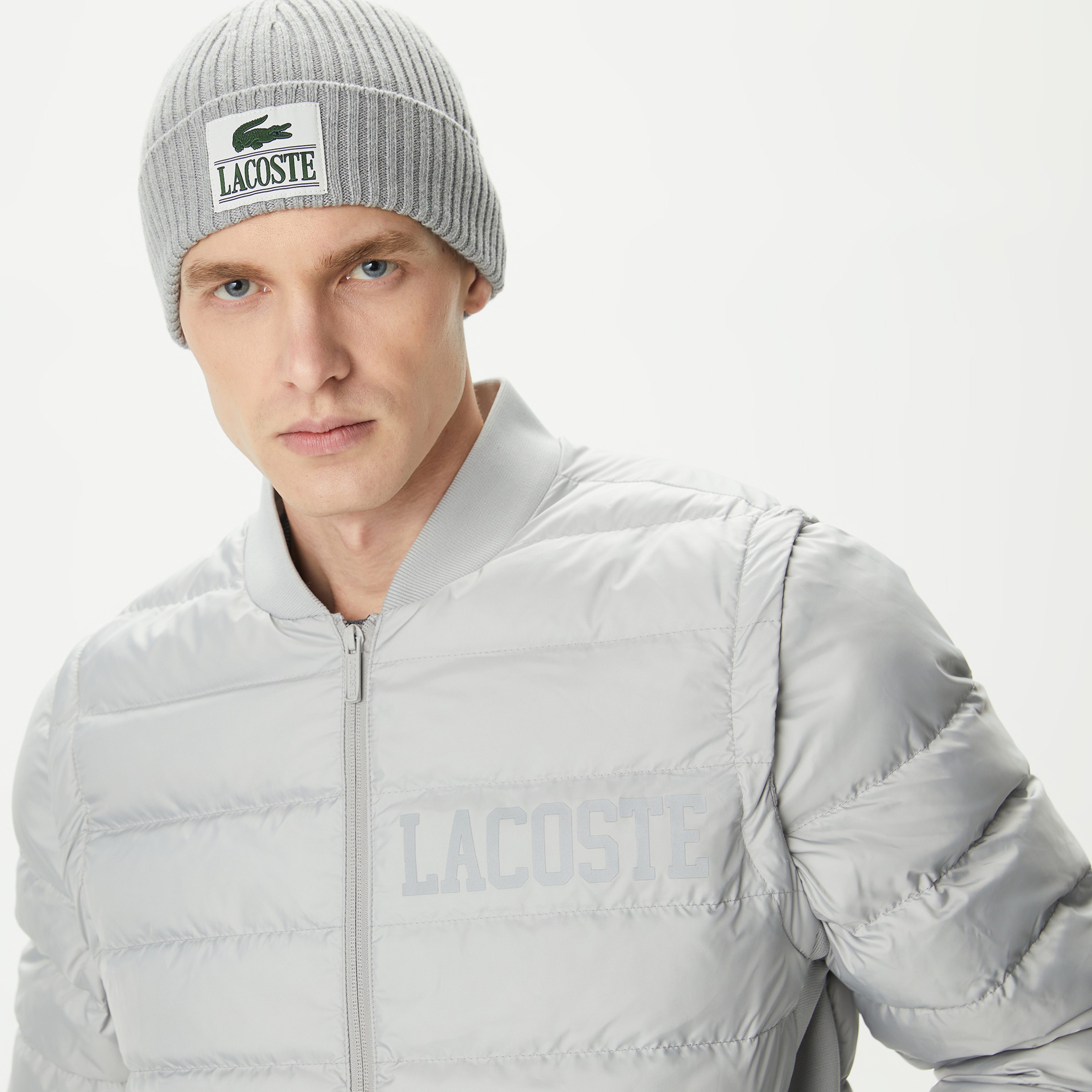 Erkek Kapitone Gri Mont