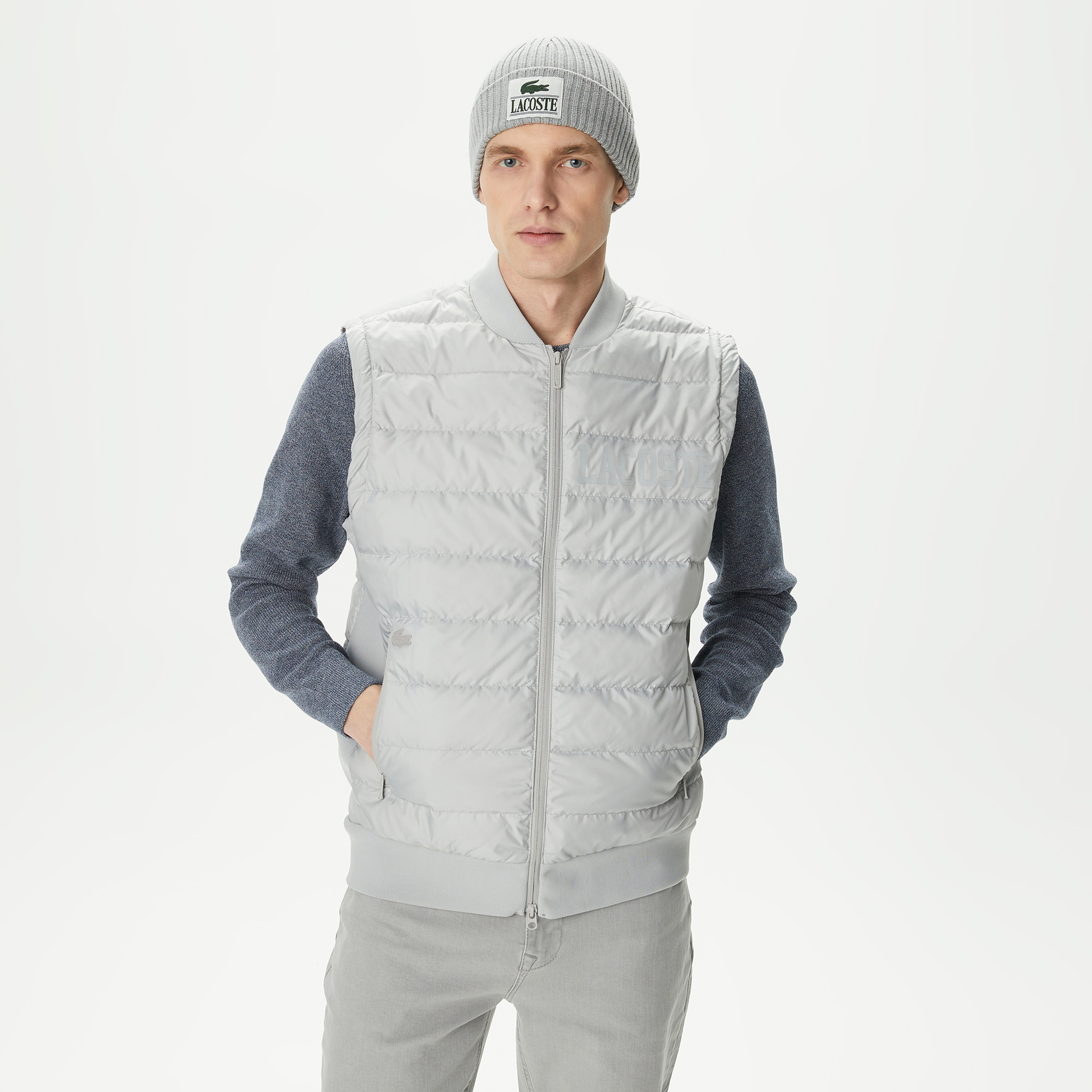 Erkek Kapitone Gri Mont