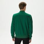 Erkek Baskılı Yeşil Bomber Ceket