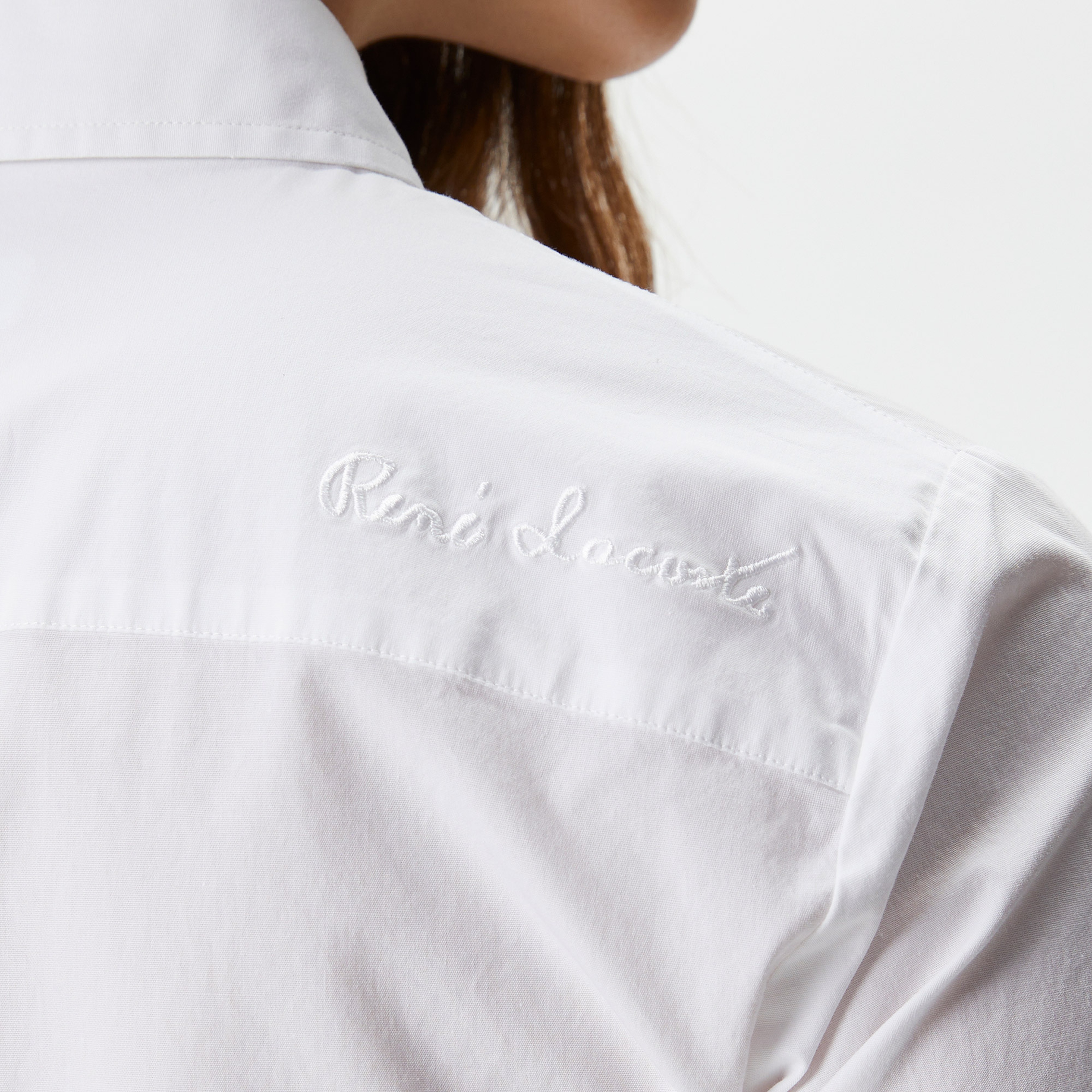 Kadın Slim Fit Beyaz Gömlek