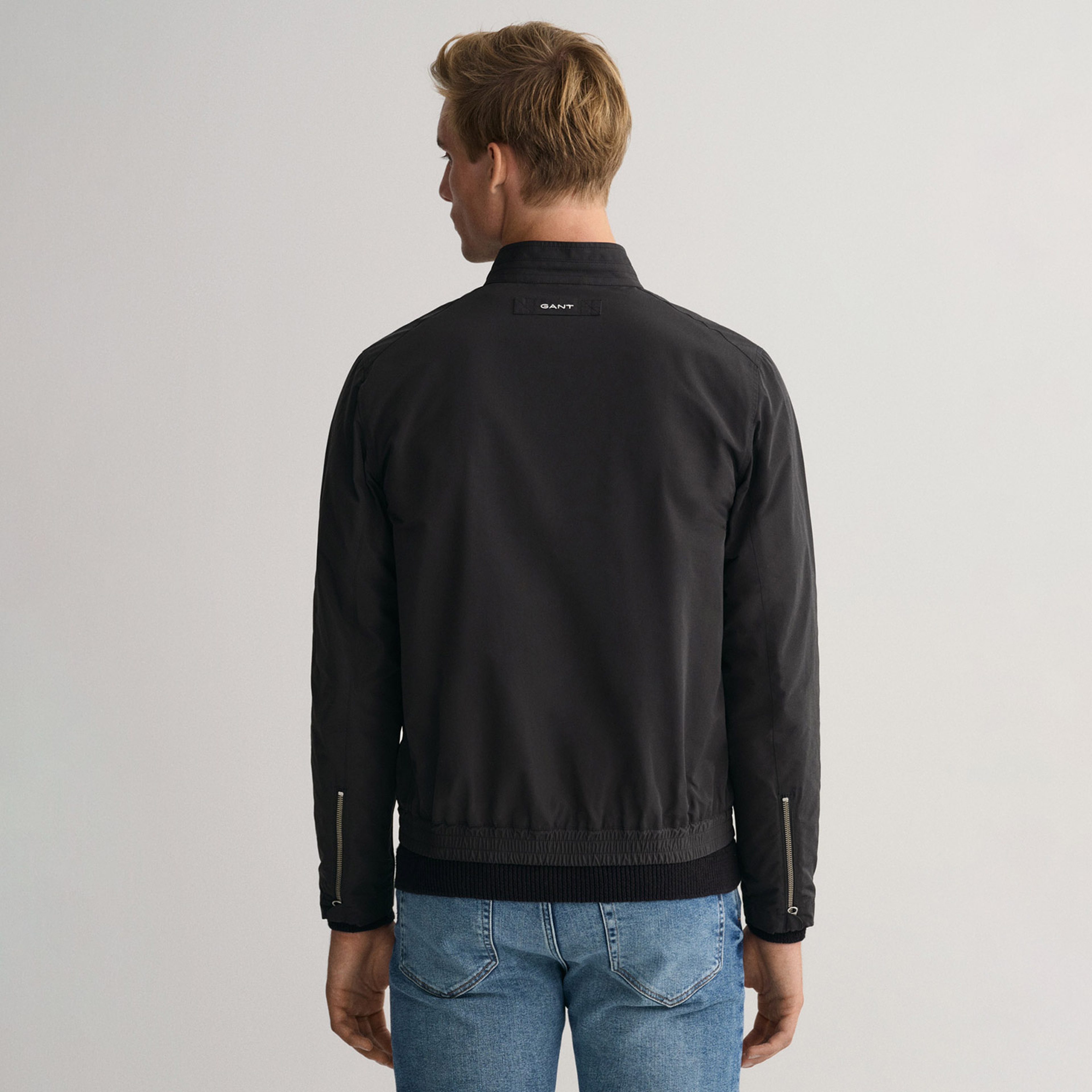 GANT Erkek Siyah Regular Fit Fermuarlı Ceket