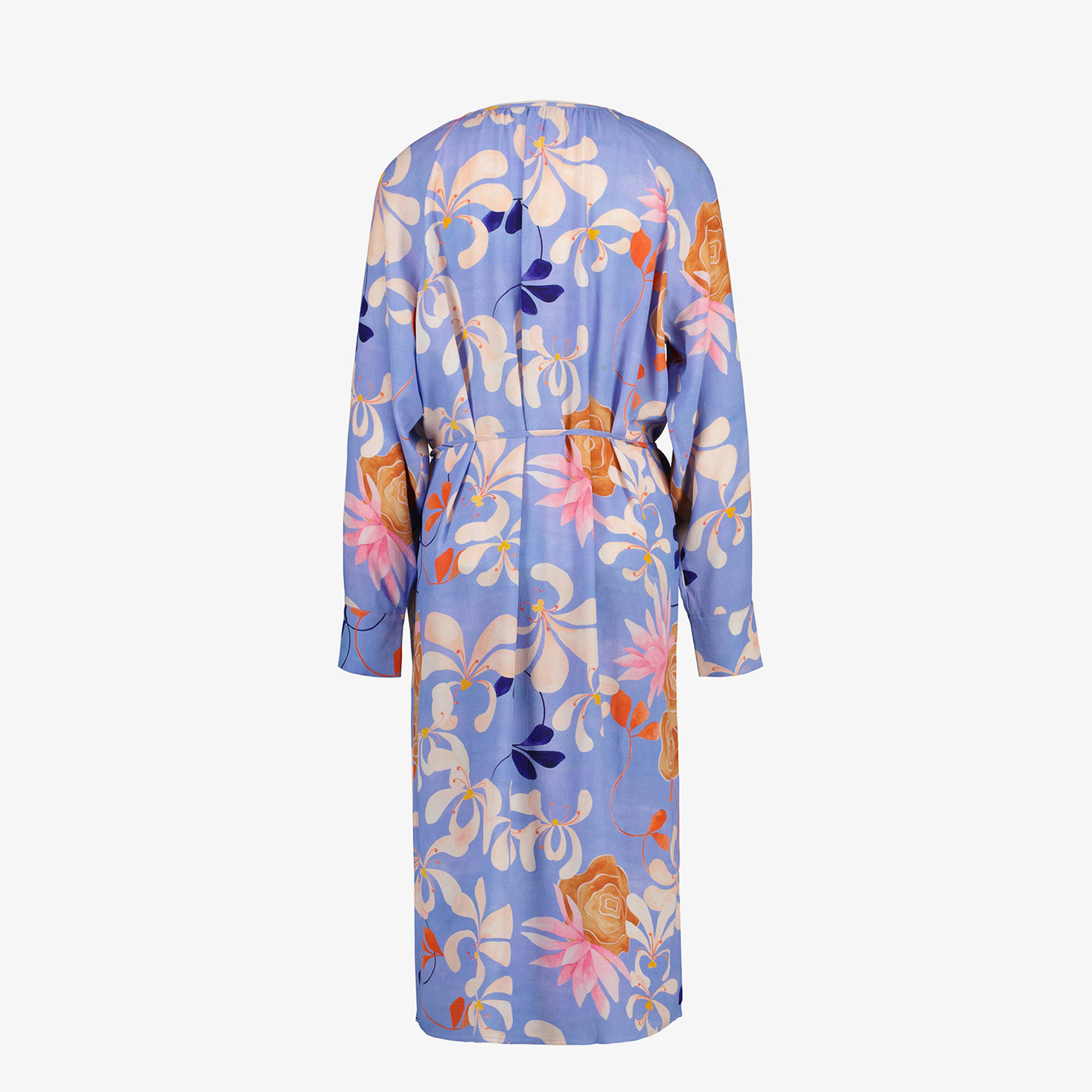 GANT Kadın Mavi Regular Fit Bisiklet Yaka Elbise