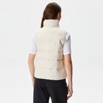 Kadın Dik Yaka Kapitone Bej Yelek