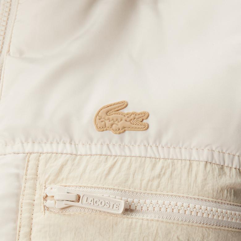 Kadın Dik Yaka Kapitone Bej Yelek