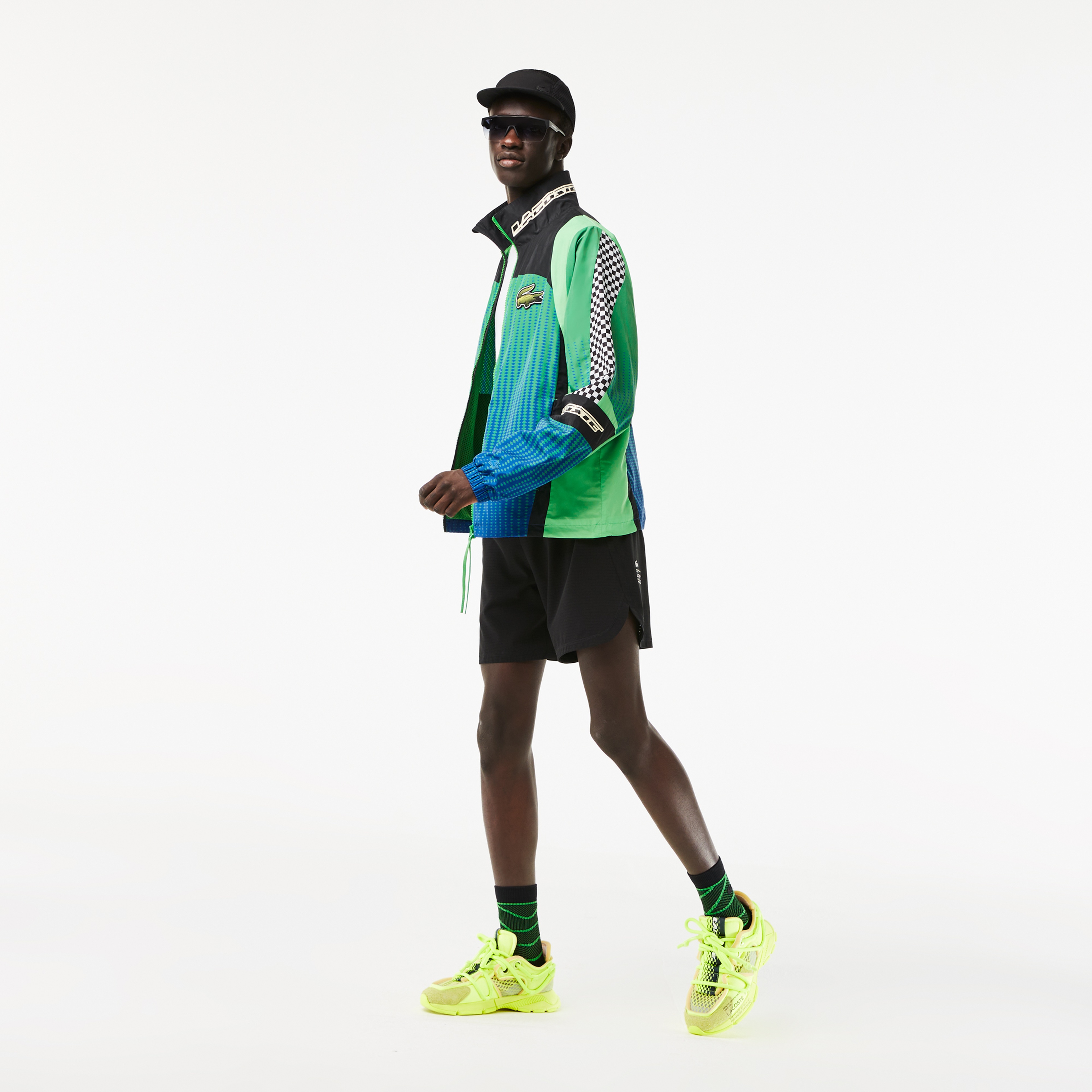 Active Erkek Dik Yaka Baskılı Yeşil Mont