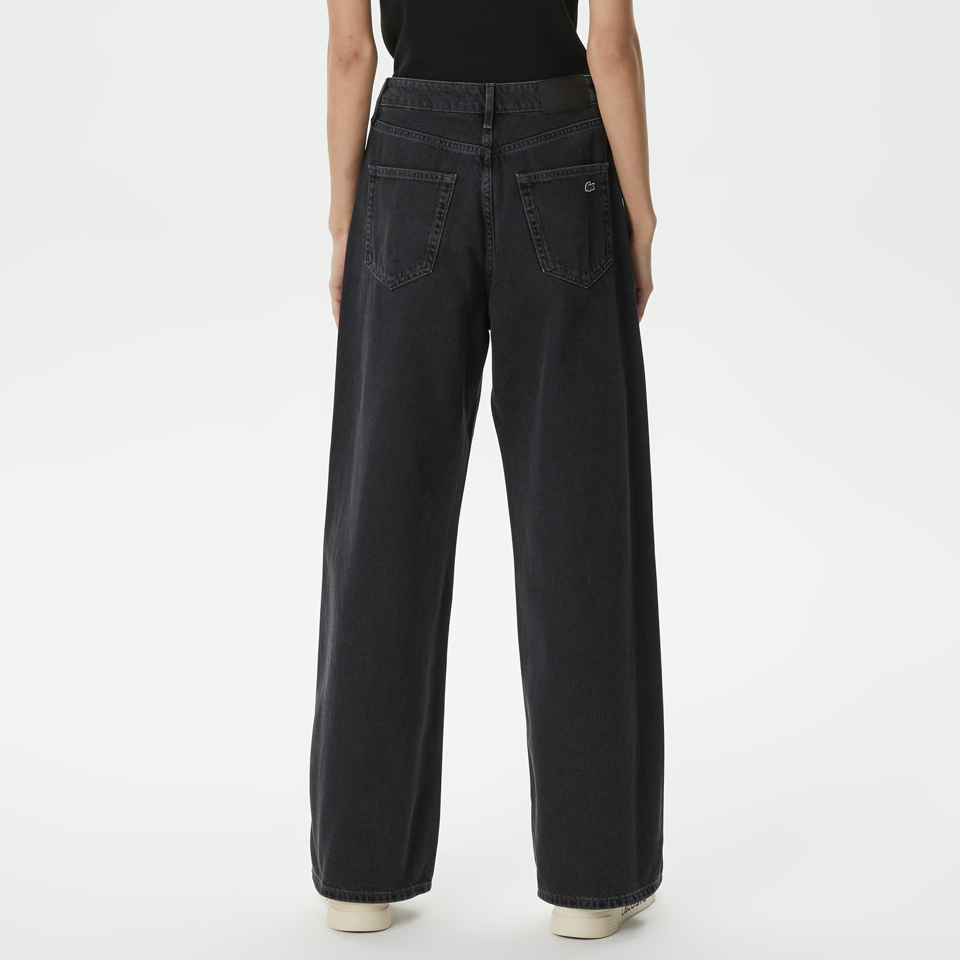 Kadın Loose Fit Siyah Jean Pantolon