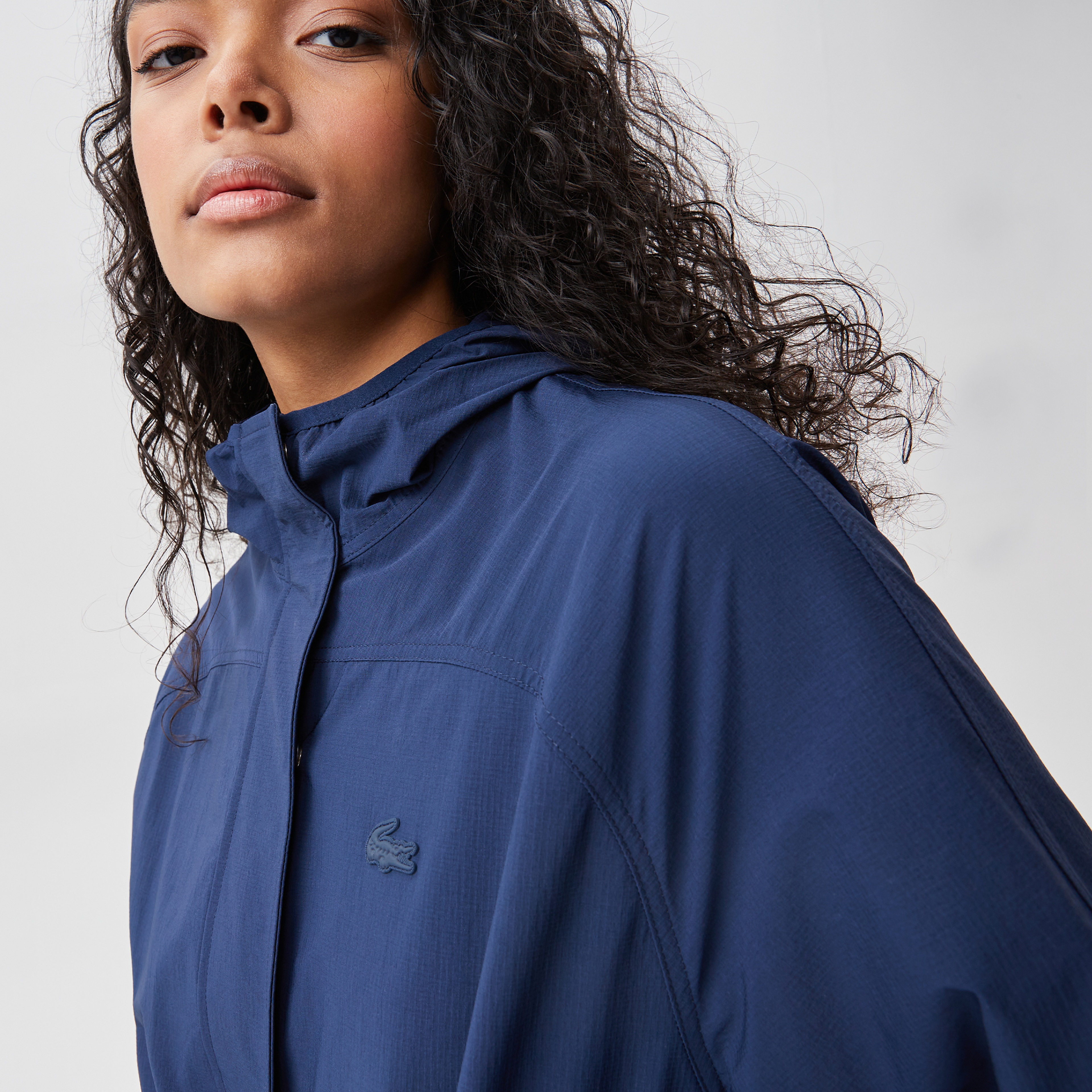 Lacoste Kadın Kapüşonlu Lacivert Mont42BF0326| Occasion