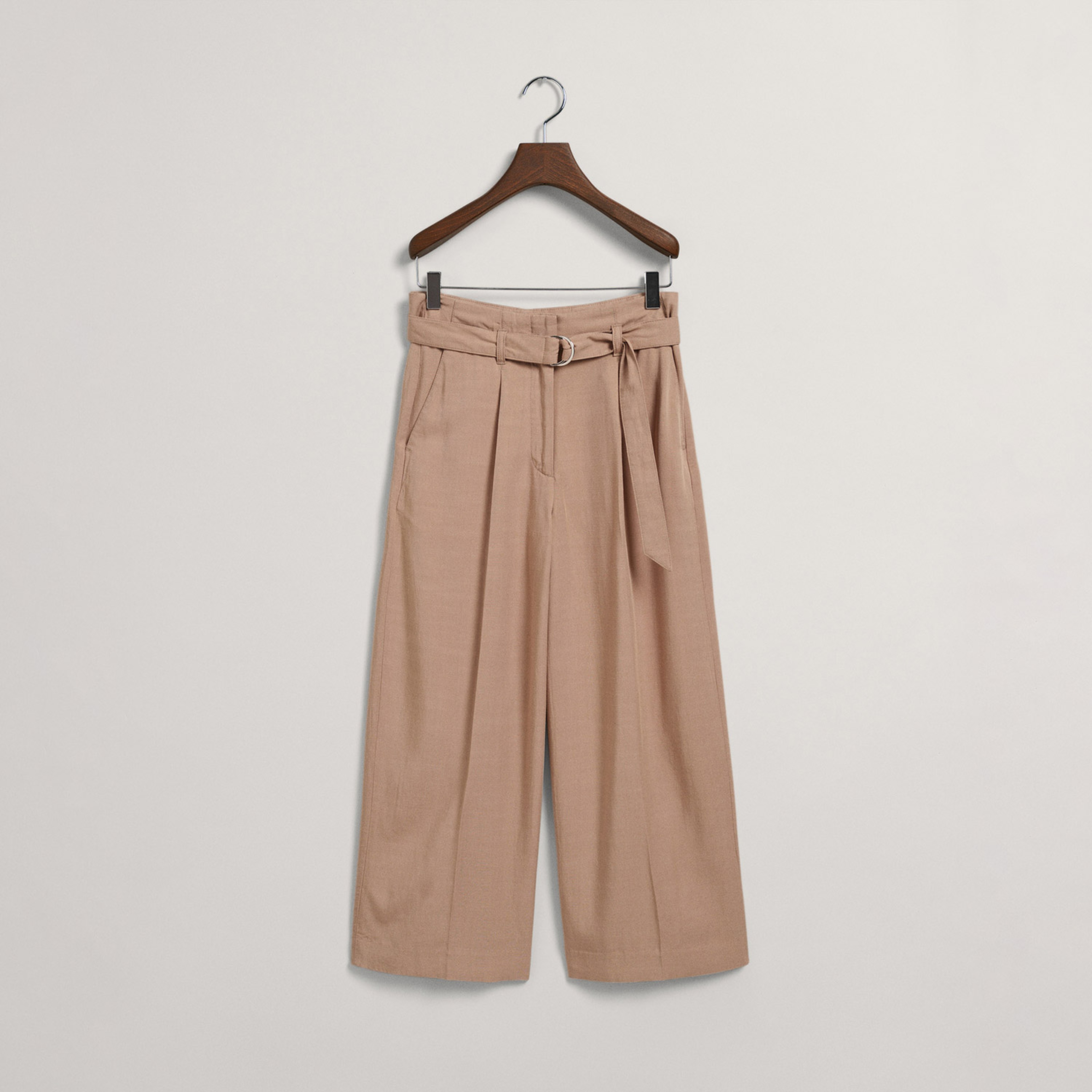 GANT Kadın Bej Relaxed Fit Pantolon