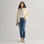 GANT Kadın Mavi Slim Fit Jean Pantolon