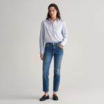 GANT Kadın Mavi Slim Fit Jean Pantolon