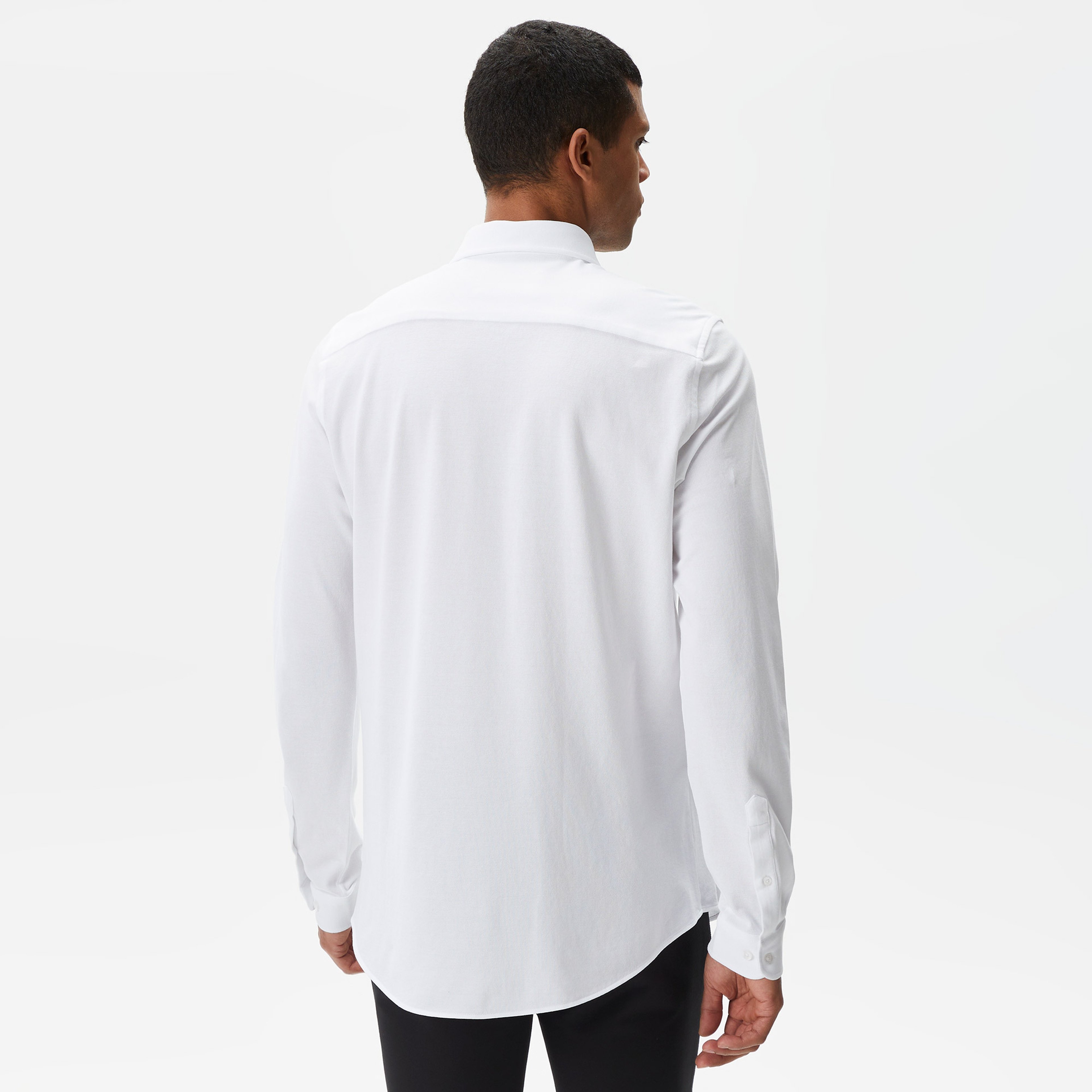 Erkek Slim Fit Beyaz Gömlek