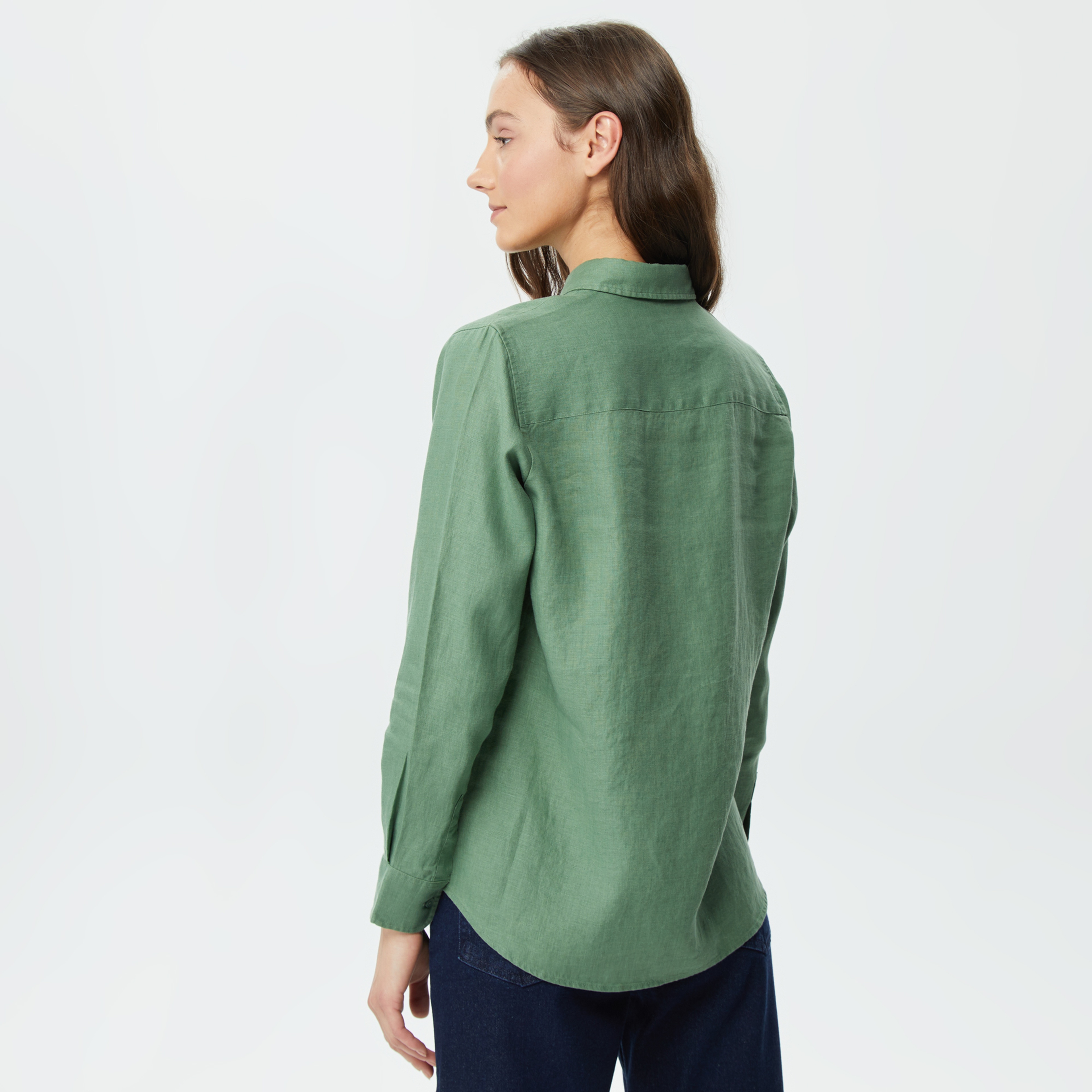 Kadın Relaxed Fit Yeşil Gömlek