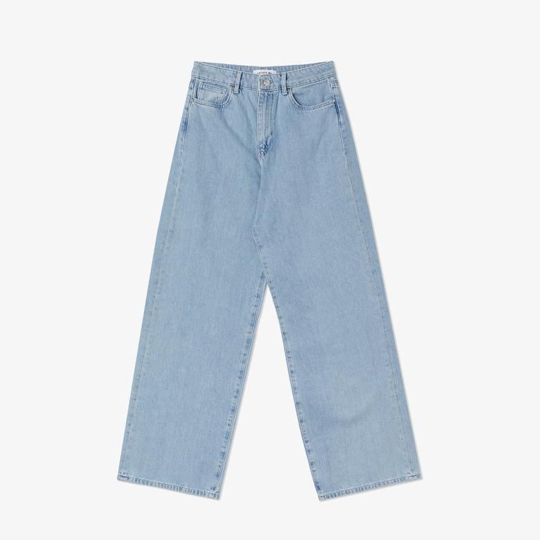 Lacoste Loose Fit Kadın Mavi Pantolon
