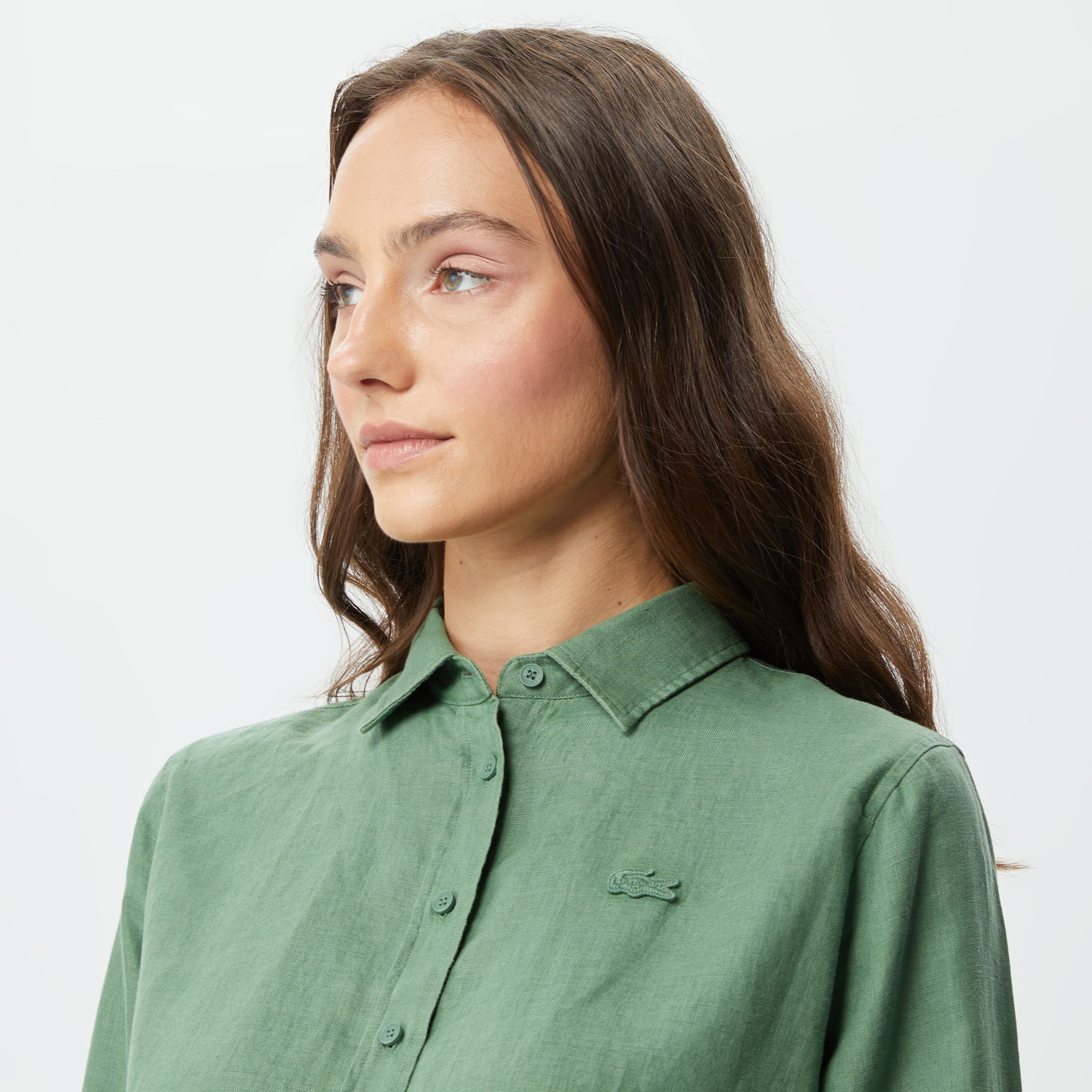 Kadın Relaxed Fit Yeşil Gömlek