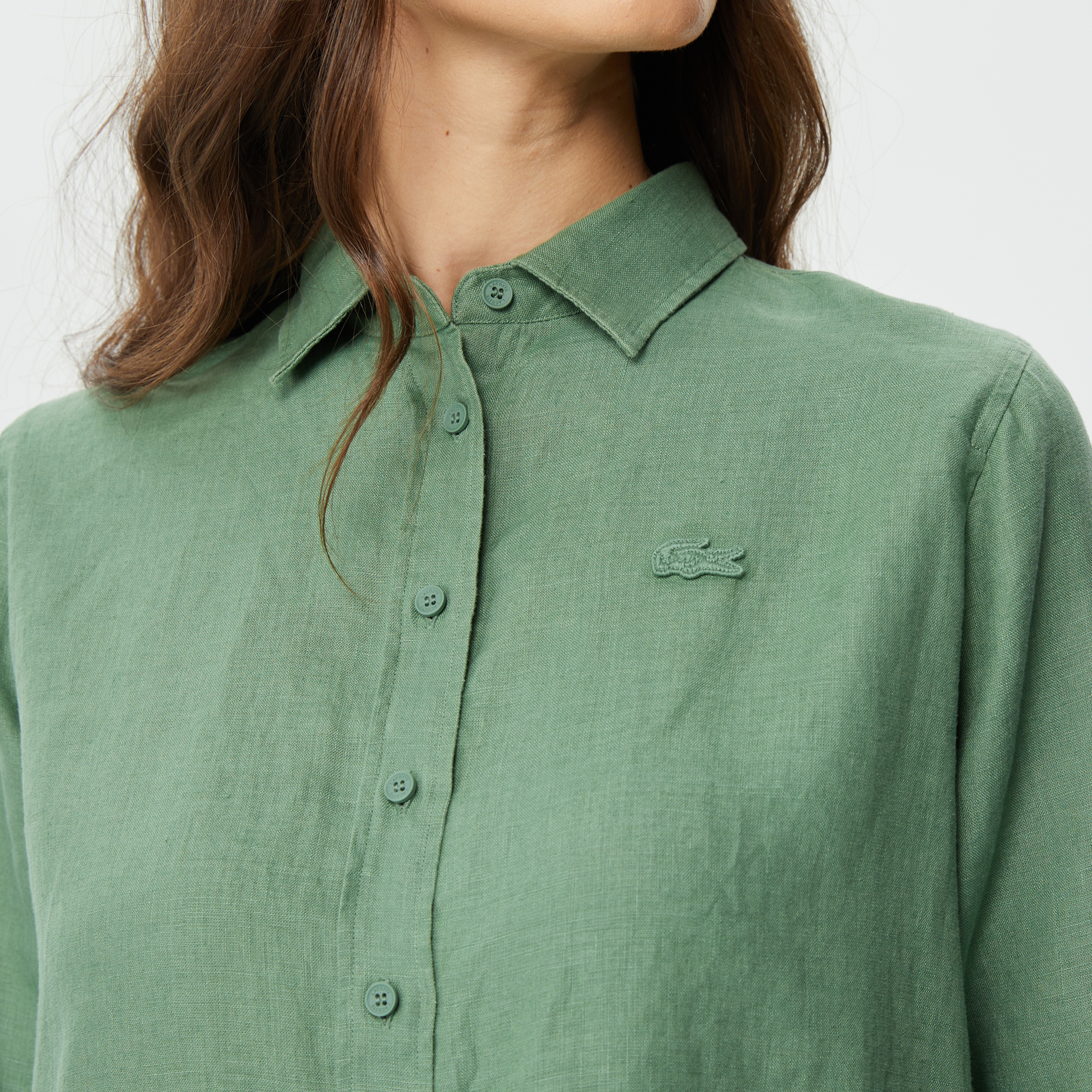 Kadın Relaxed Fit Yeşil Gömlek