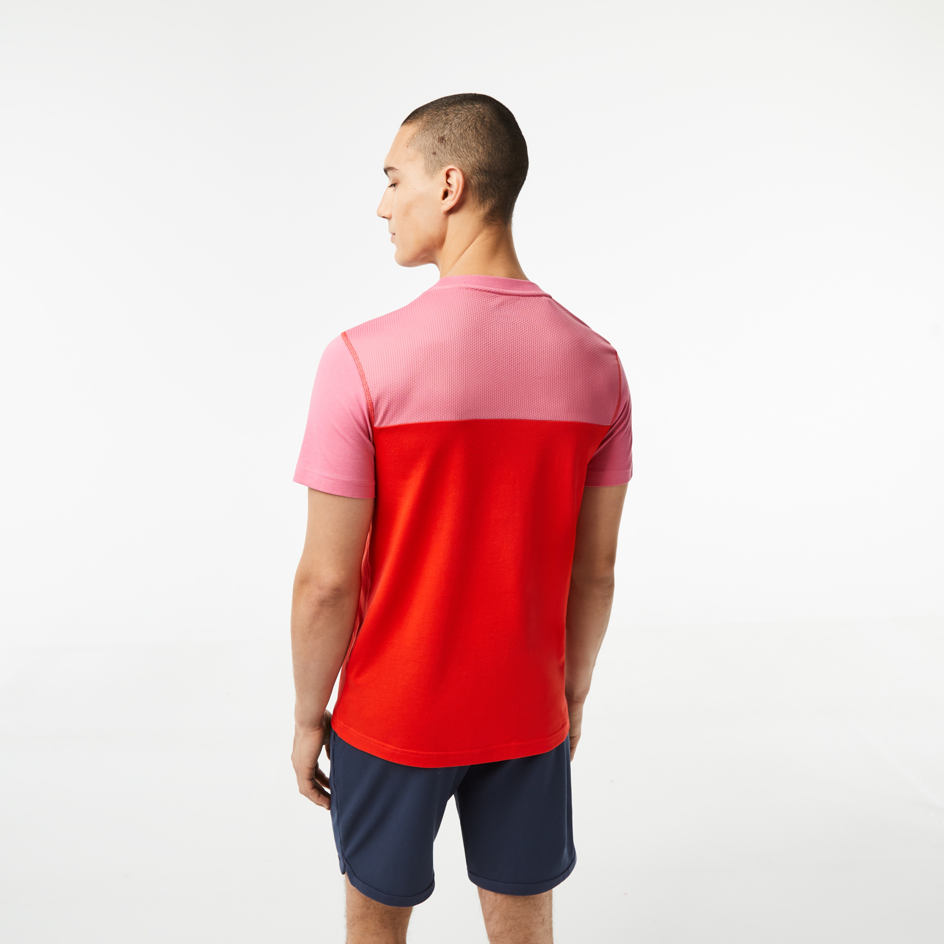 SPORT X DANIIL MEDVEDEV Erkek Regular Fit Bisiklet Yaka Renk Bloklu Kırmızı T-Shirt