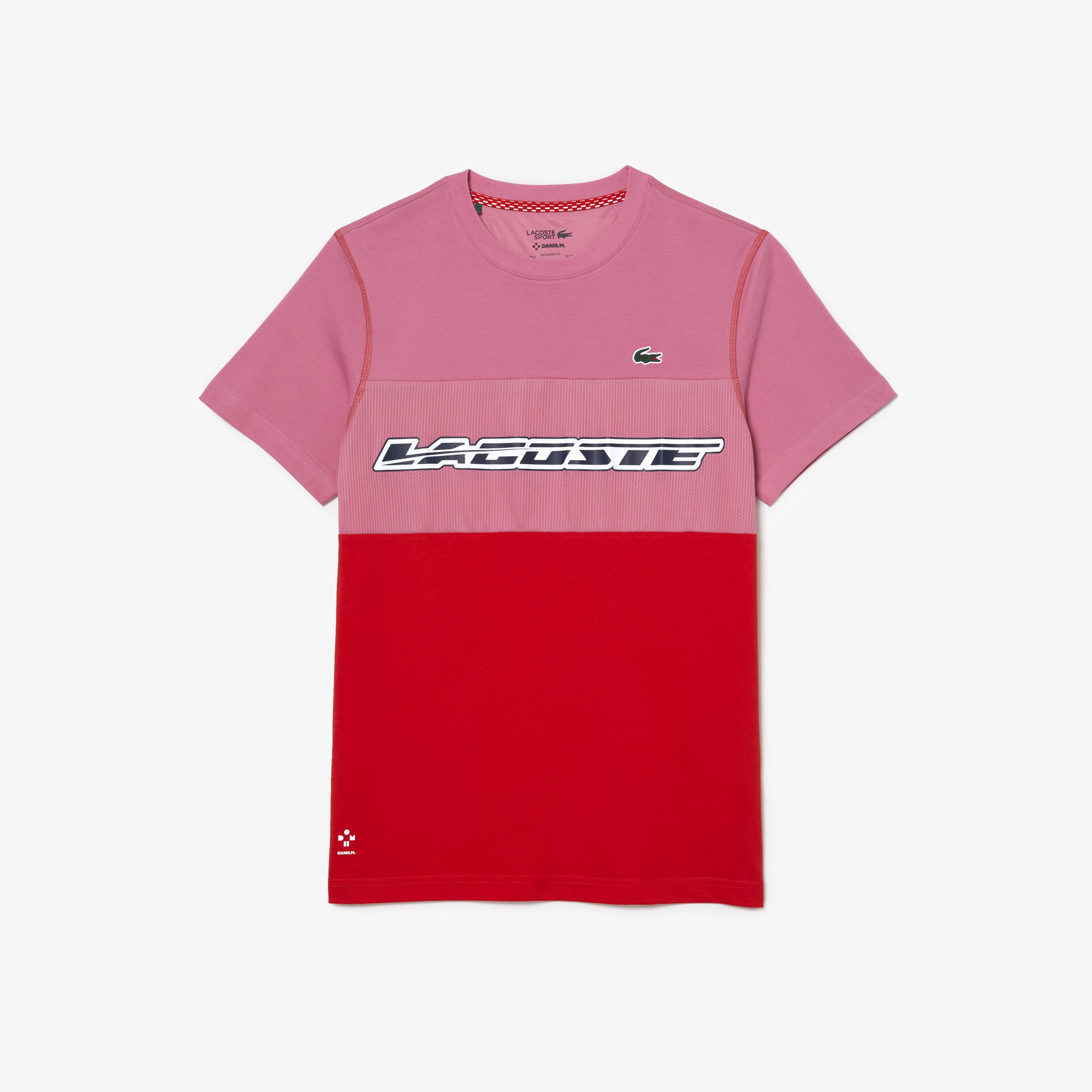 SPORT X DANIIL MEDVEDEV Erkek Regular Fit Bisiklet Yaka Renk Bloklu Kırmızı T-Shirt
