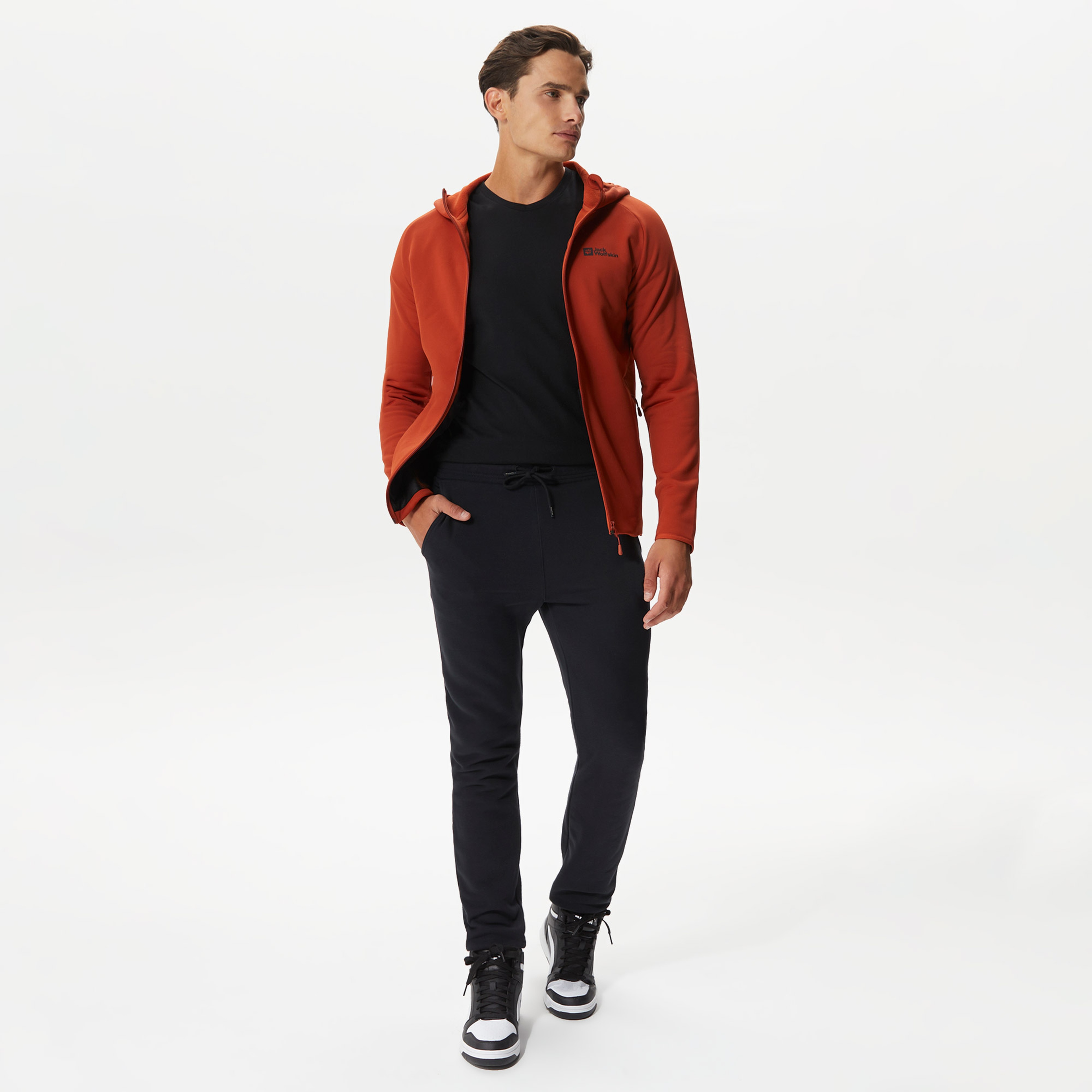 Jack Wolfskin Baiselberg Hooded Fz Erkek Kırmızı Mont