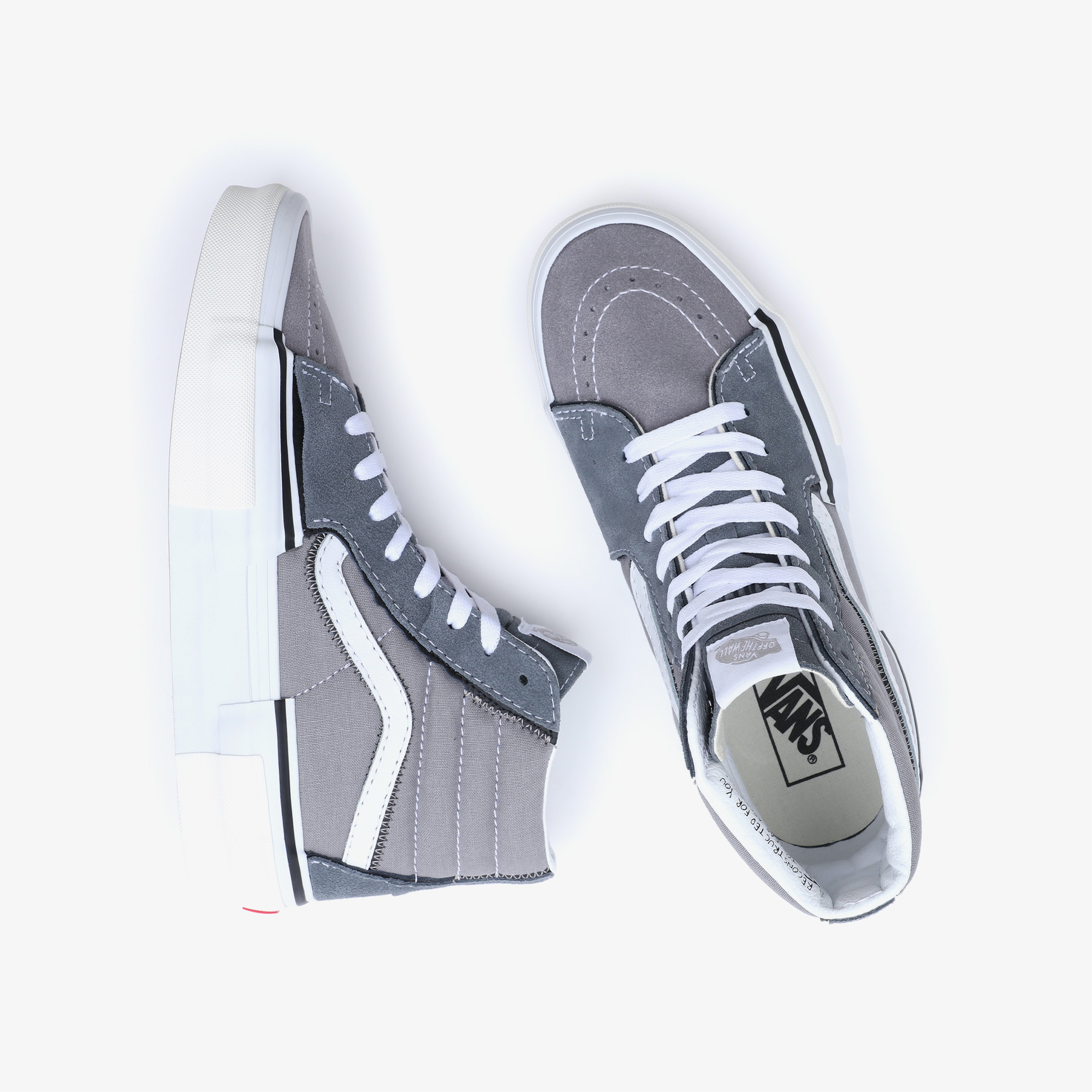 Vans Sk8-Hi Reconstruct Unisex Gri Sneaker