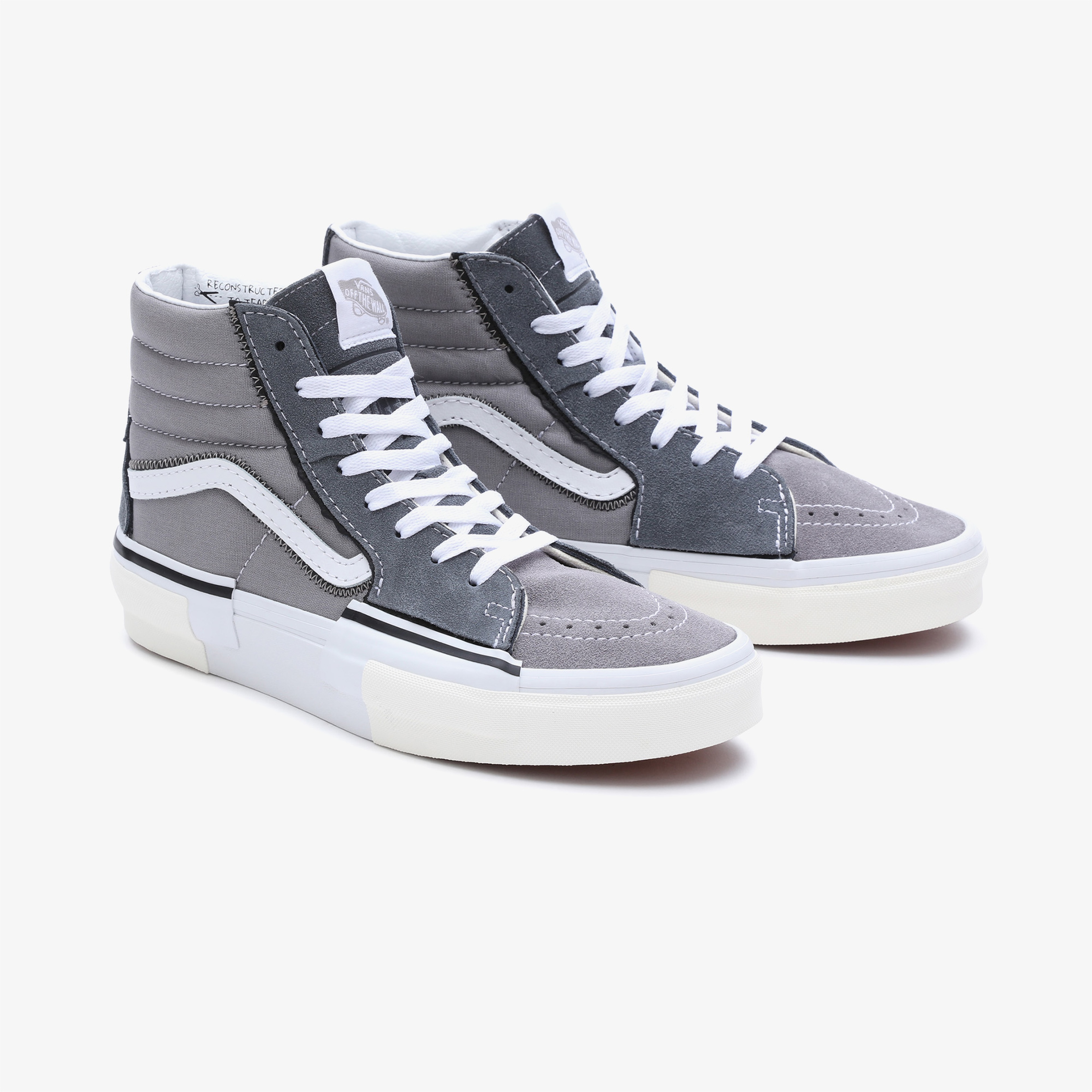 Vans Sk8-Hi Reconstruct Unisex Gri Sneaker