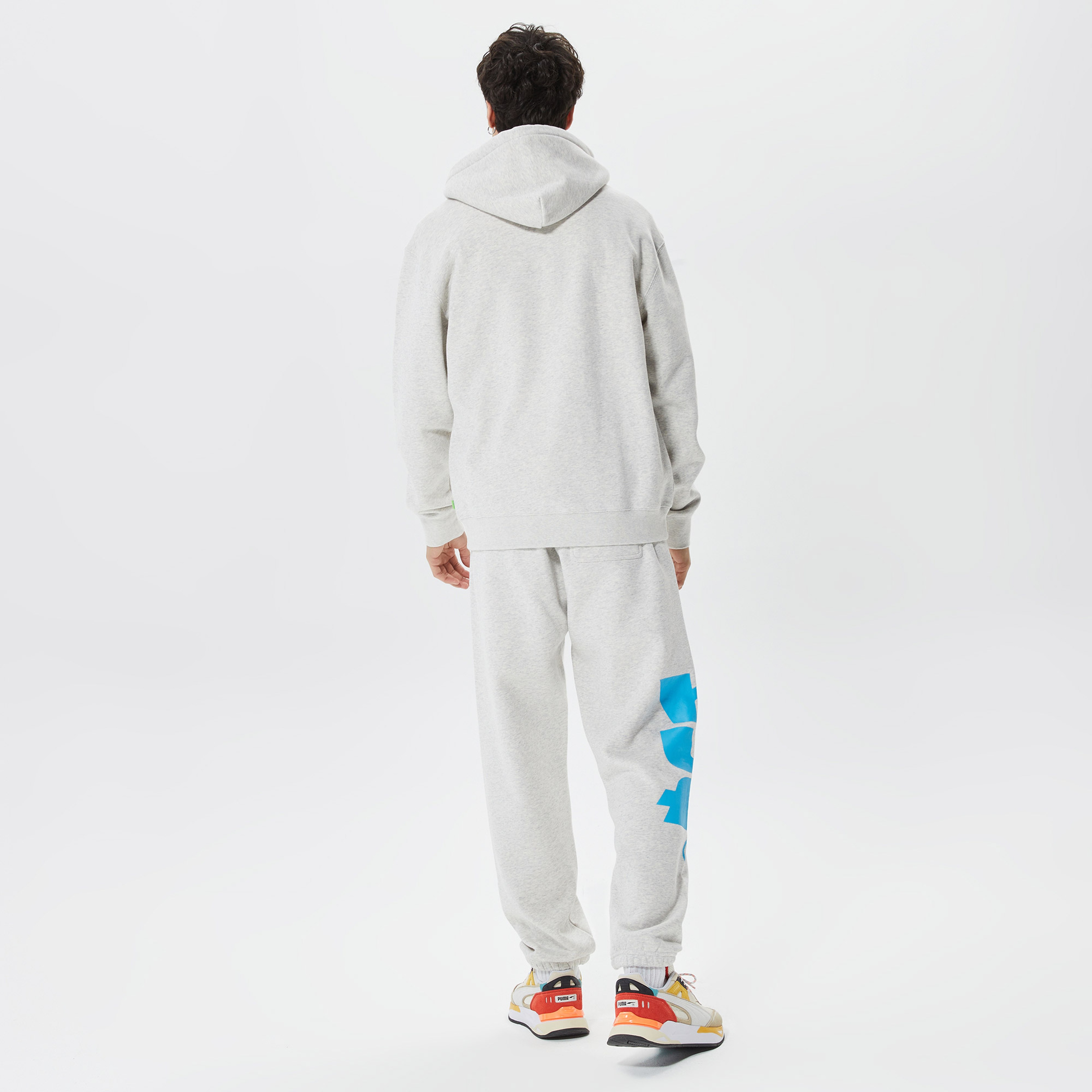 HUF Megablast F/Z Erkek Gri Hoodie