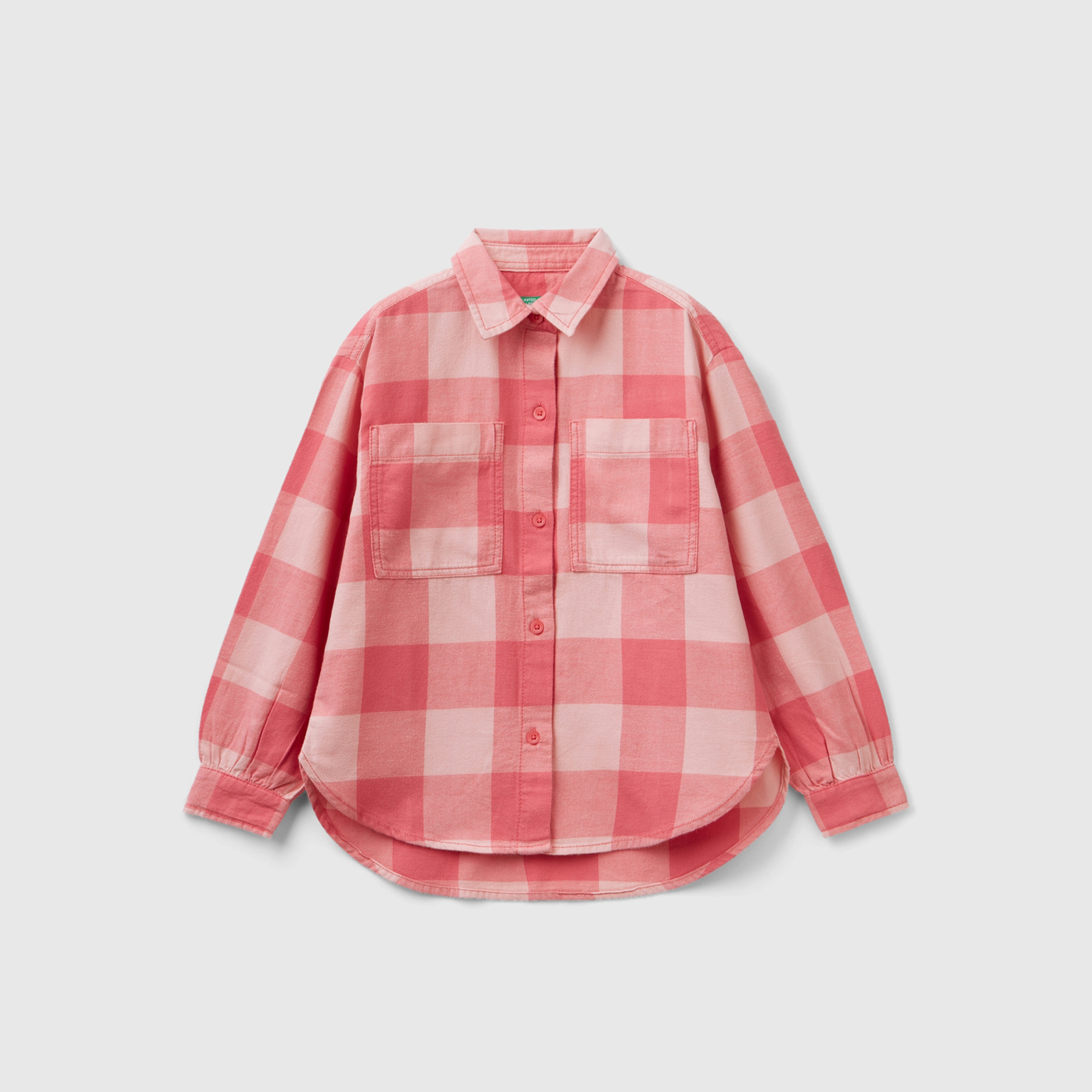 Benetton Çocuk Pembe Gömlek