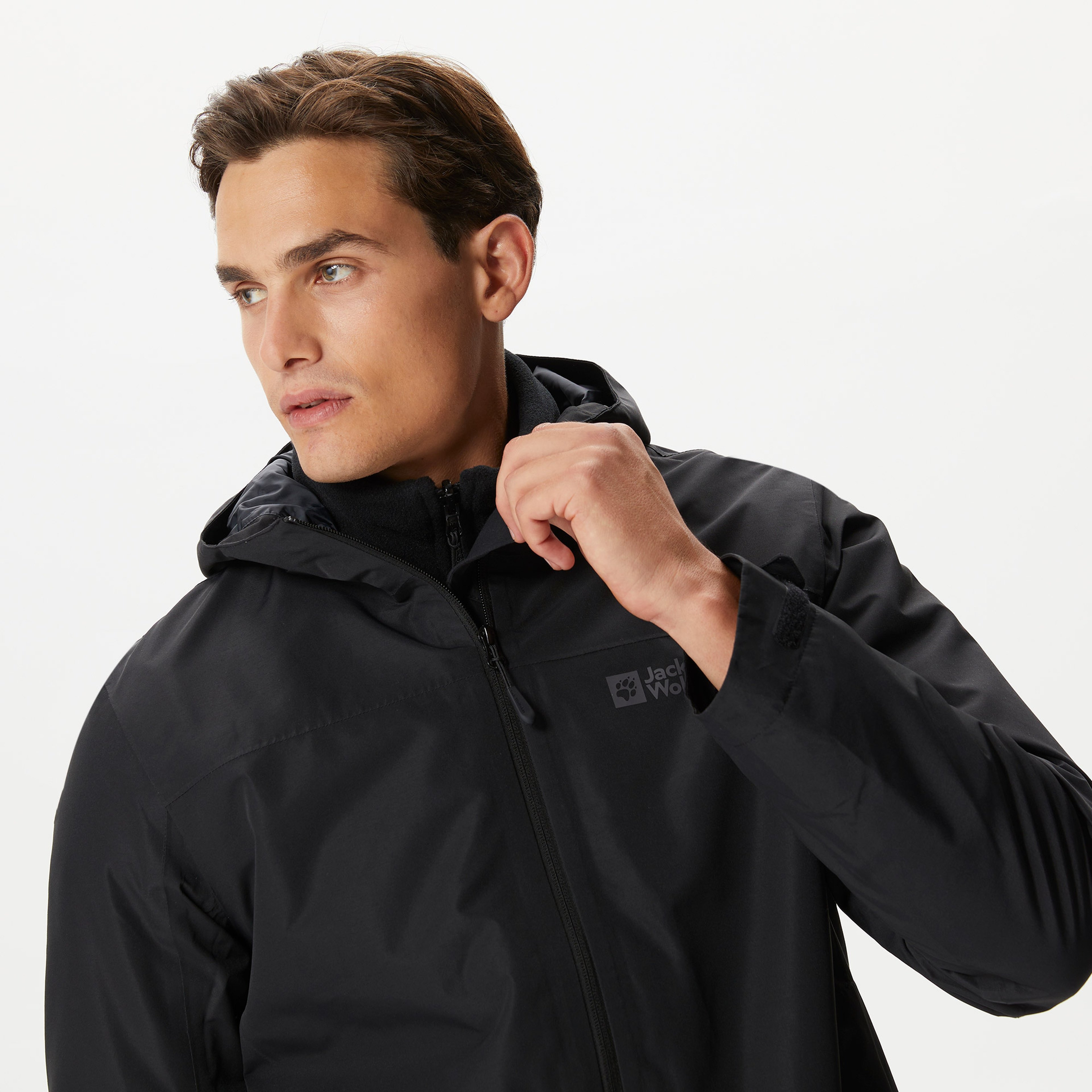 Jack Wolfskin Taubenberg 3In1 Erkek Siyah Mont