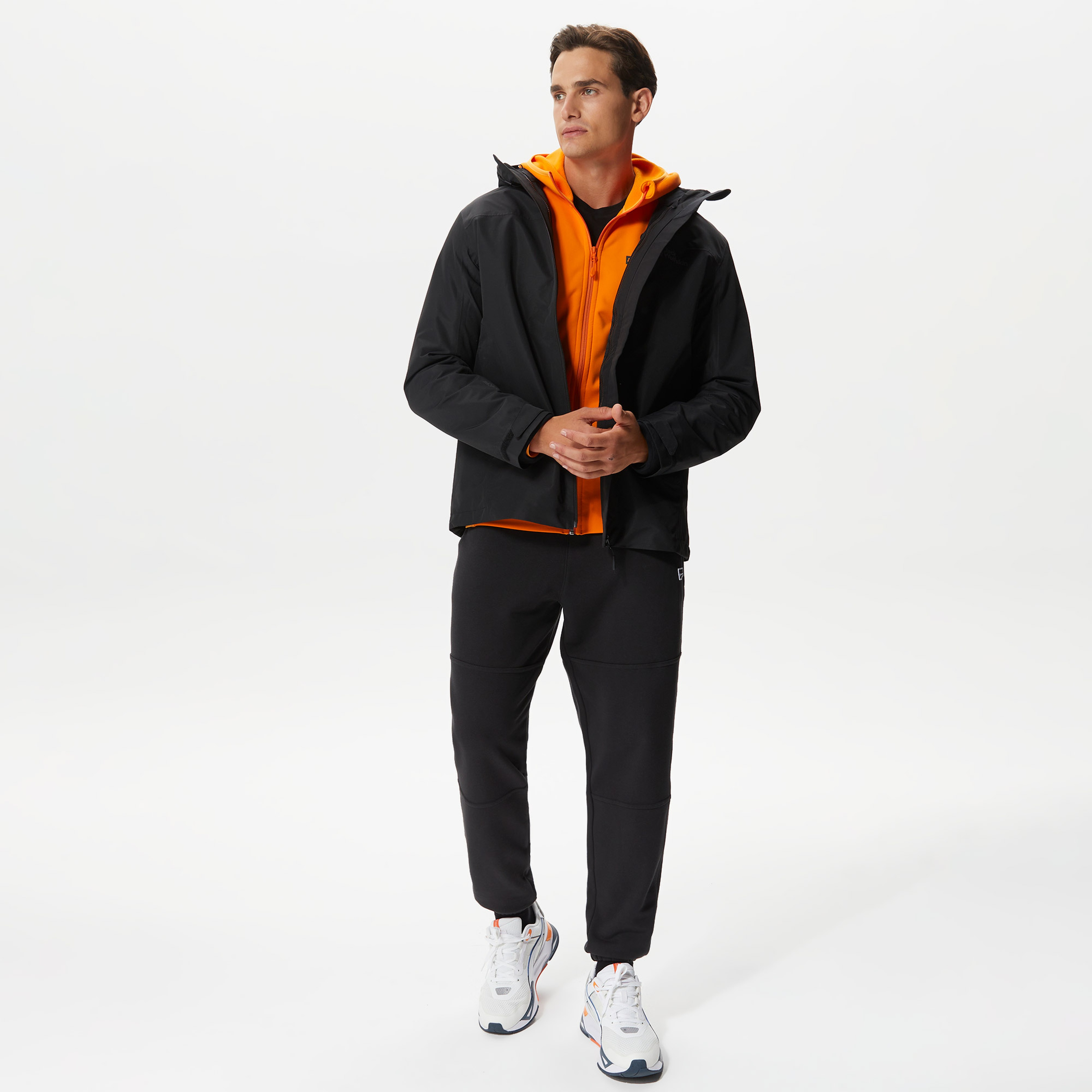 Jack Wolfskin Taubenberg 3In1 Erkek Siyah Mont
