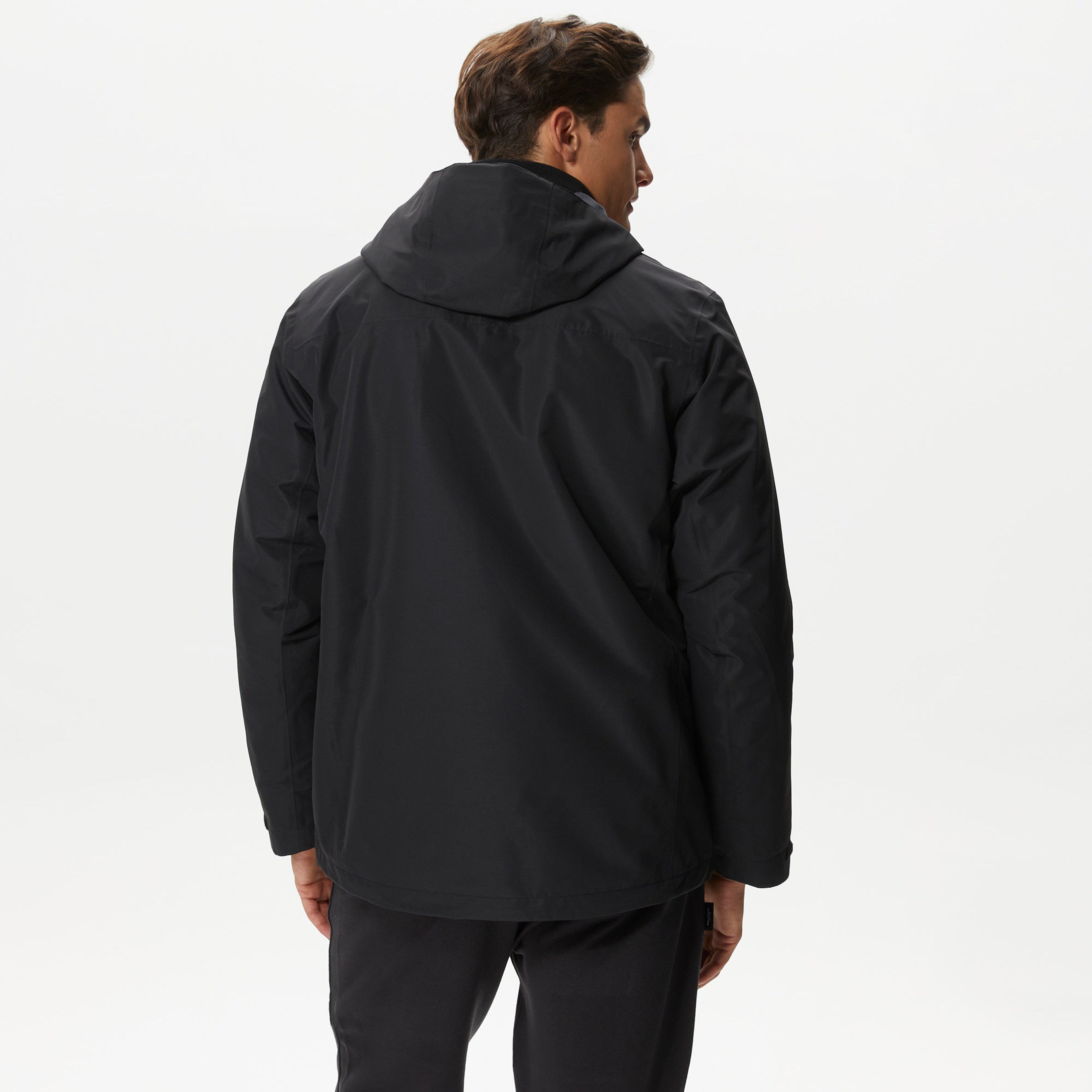 Jack Wolfskin Taubenberg 3In1 Erkek Siyah Mont