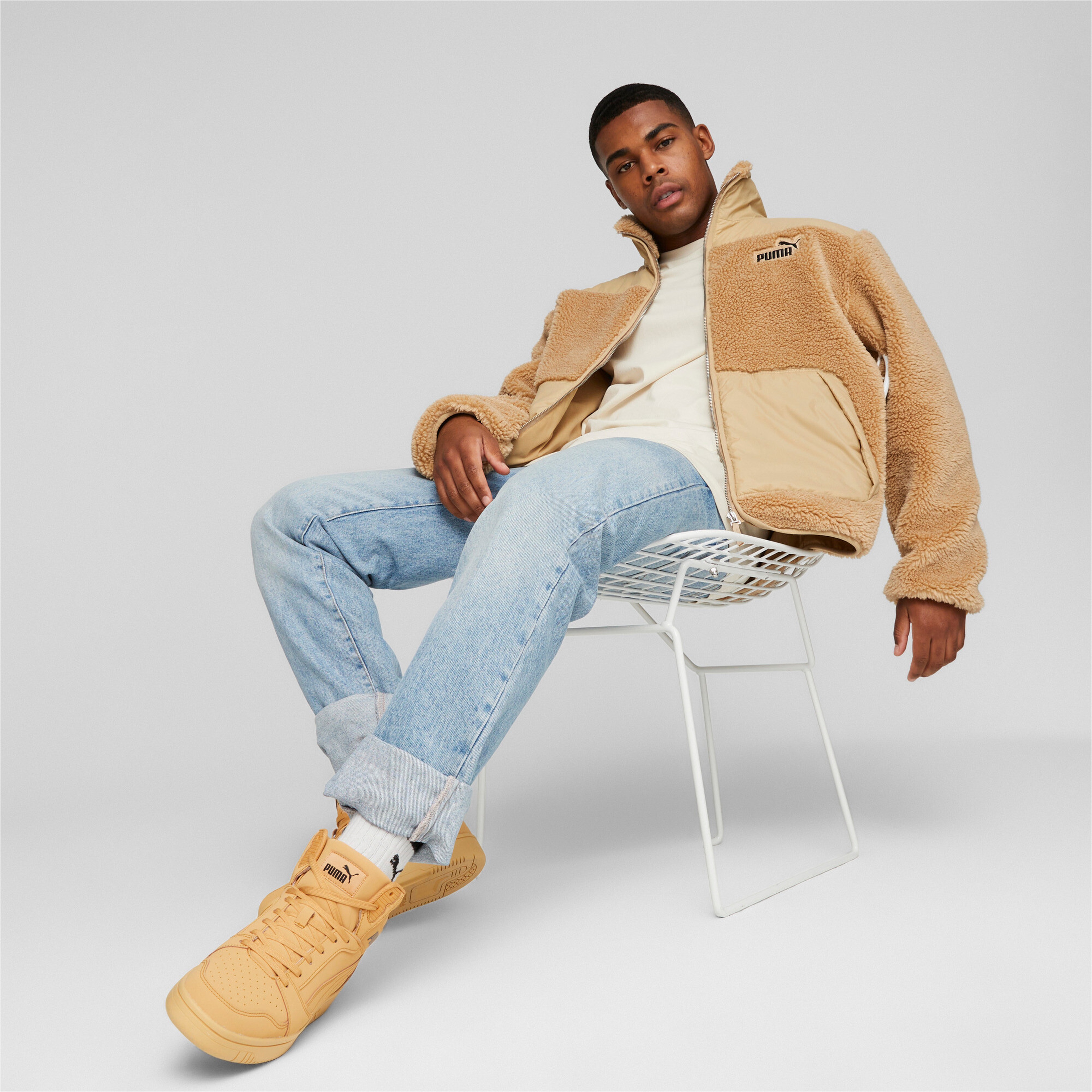 Puma Sherpa Erkek Kahverengi Ceket