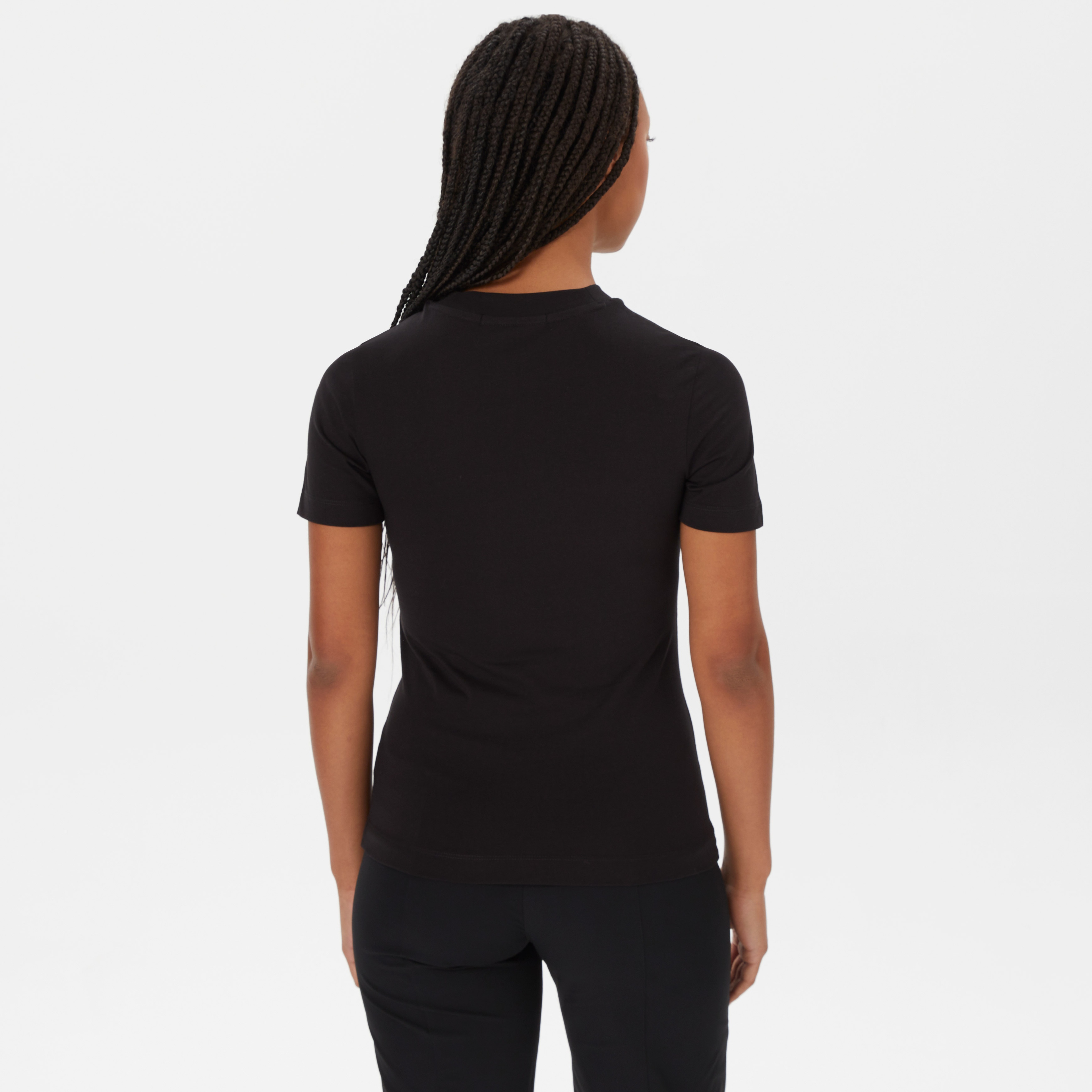 Calvin Klein Monologo Slim Fit Siyah Kadın T-shirt