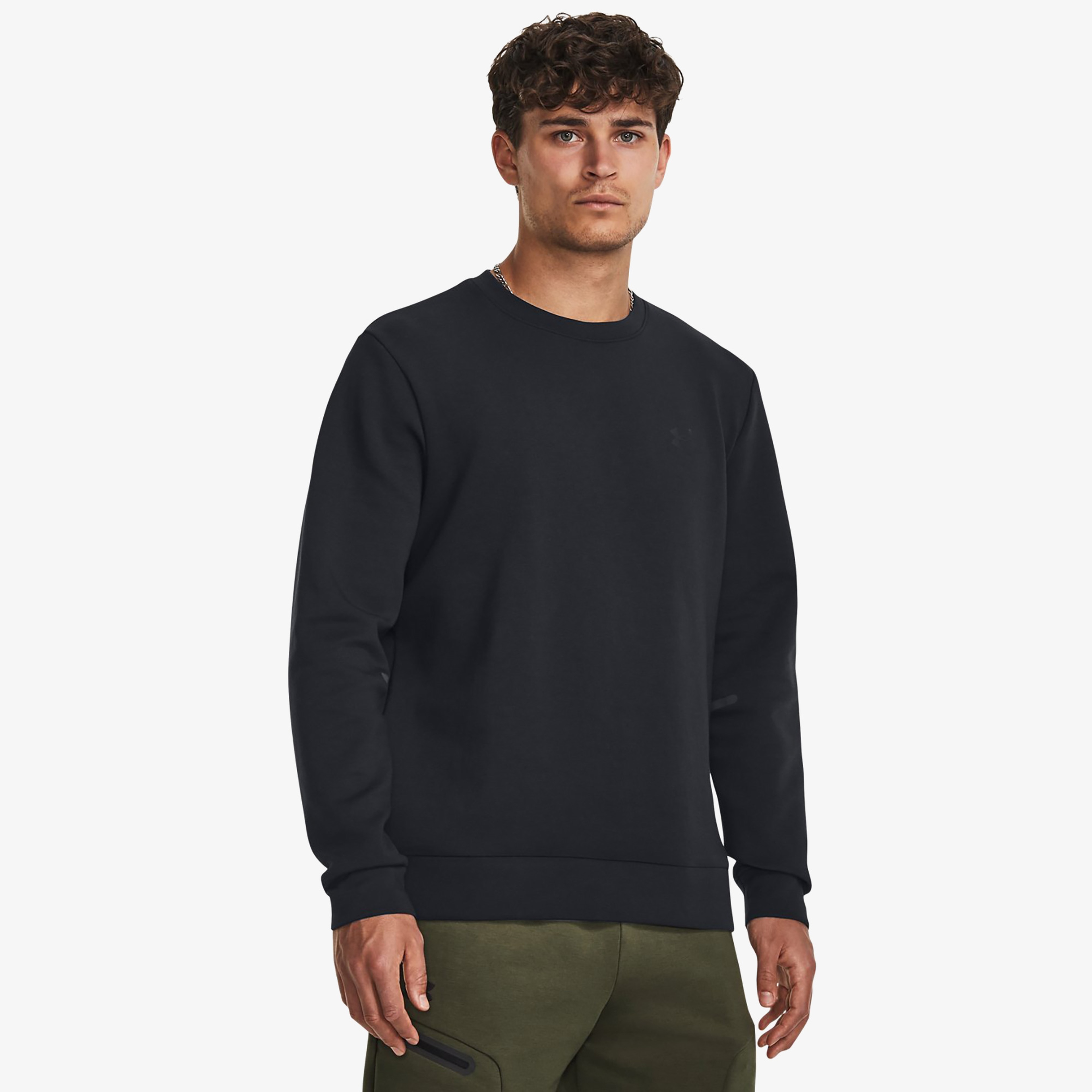Under Armour Unstoppable Fleece Erkek Siyah Sweatshirt