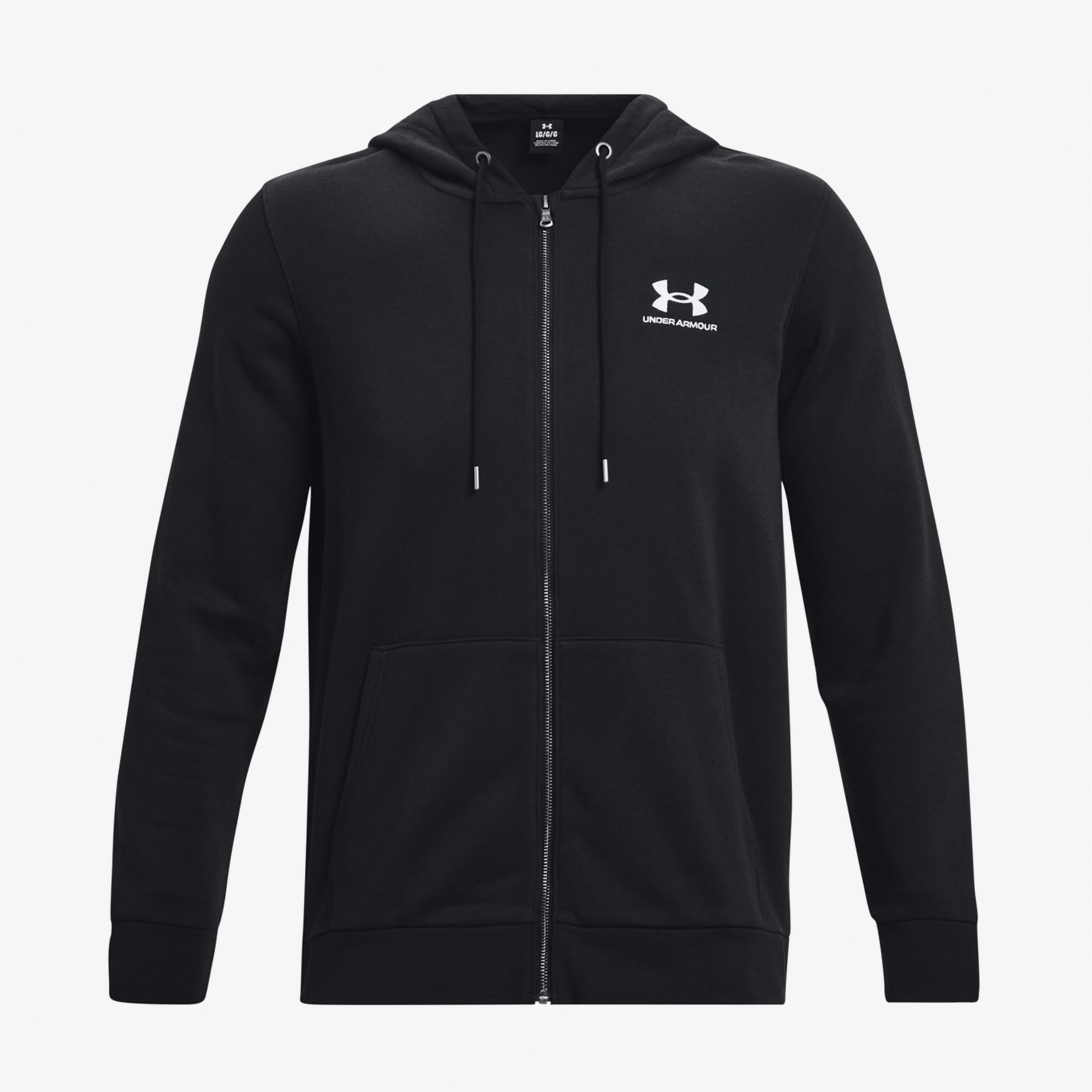 Under Armour Icon Fleece Full Zipped Erkek Siyah Sweatshirt