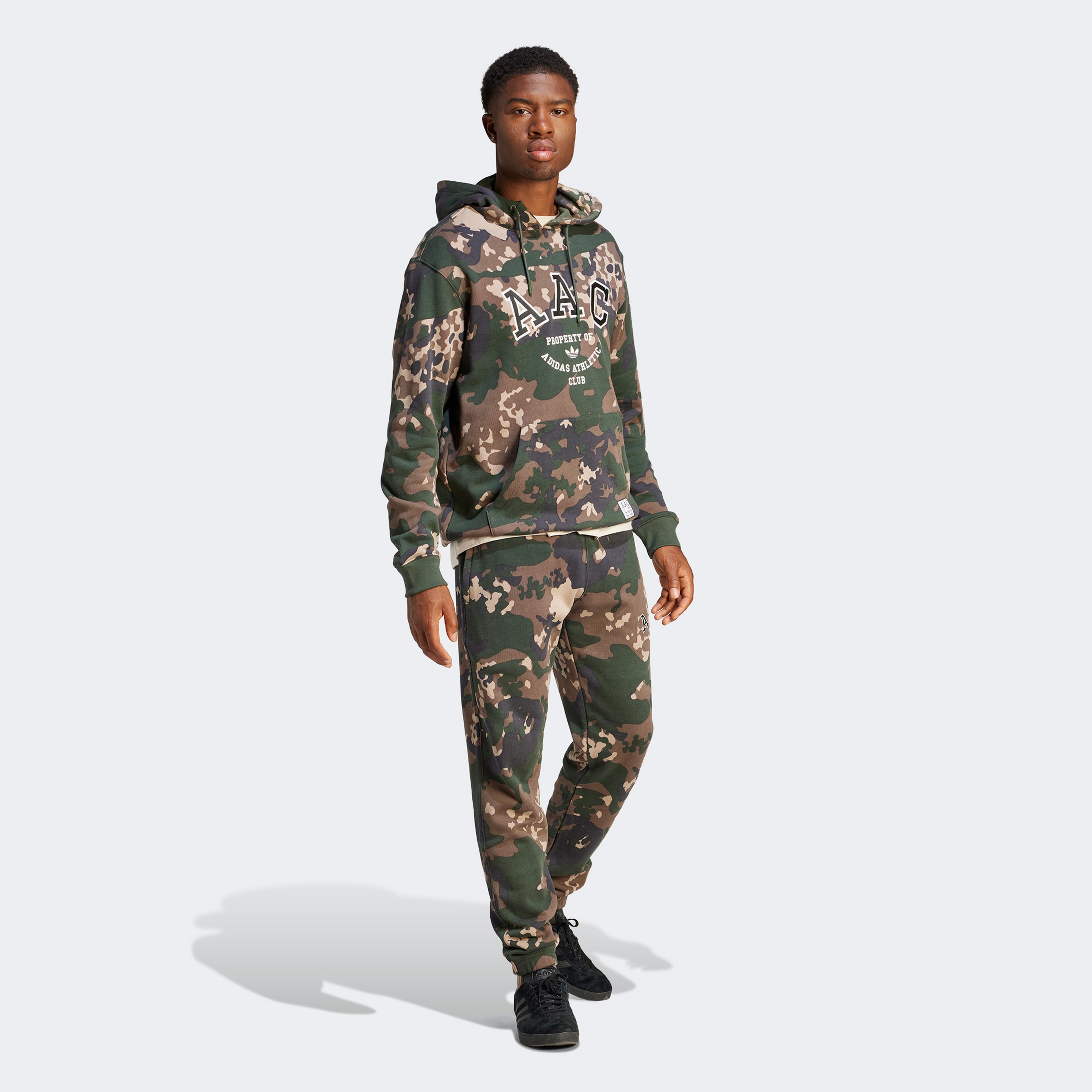 adidas ACC Camo Erkek Yeşil Hoodie