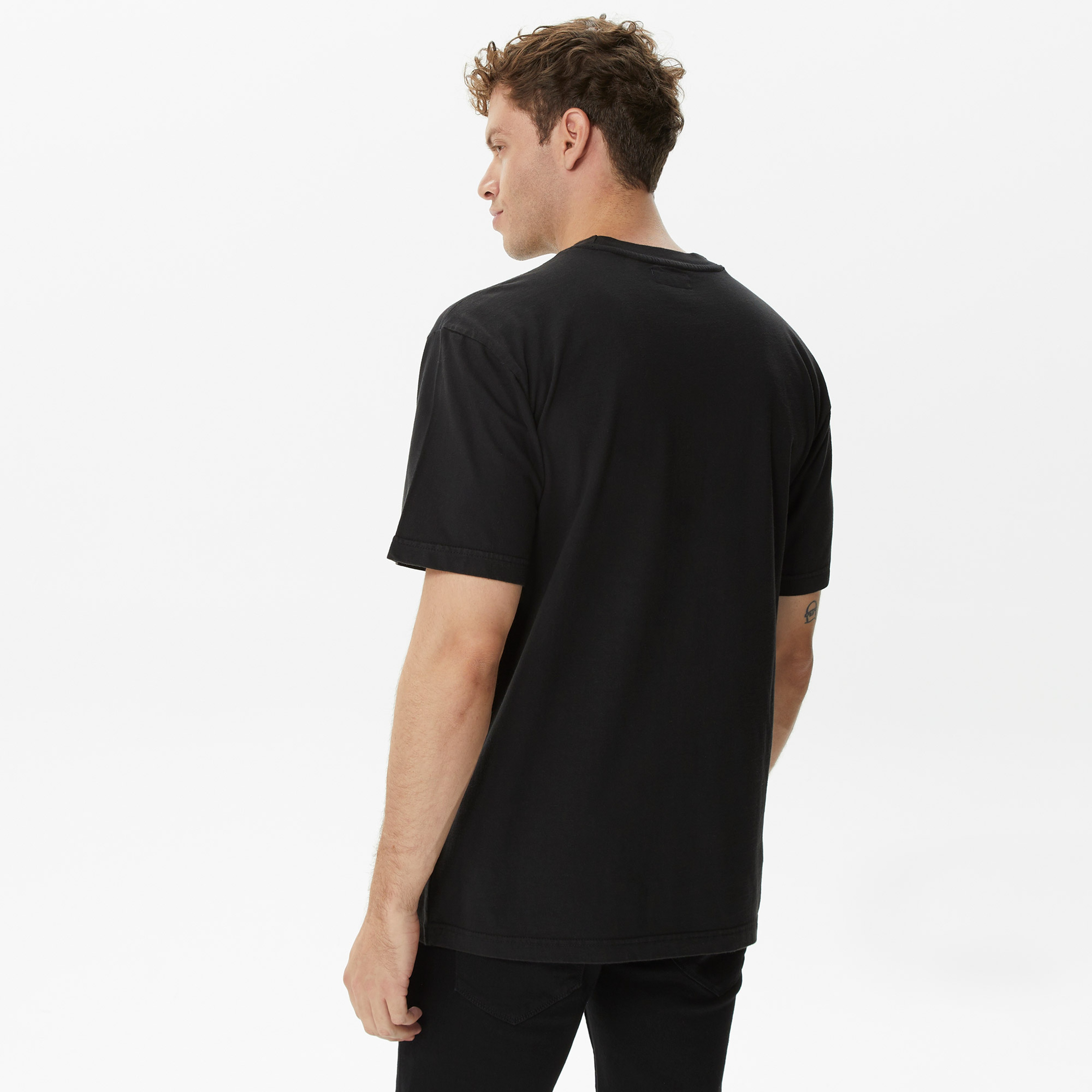 Market Smiley Decomposition Erkek Siyah T-Shirt