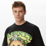 Market Smiley Decomposition Erkek Siyah T-Shirt