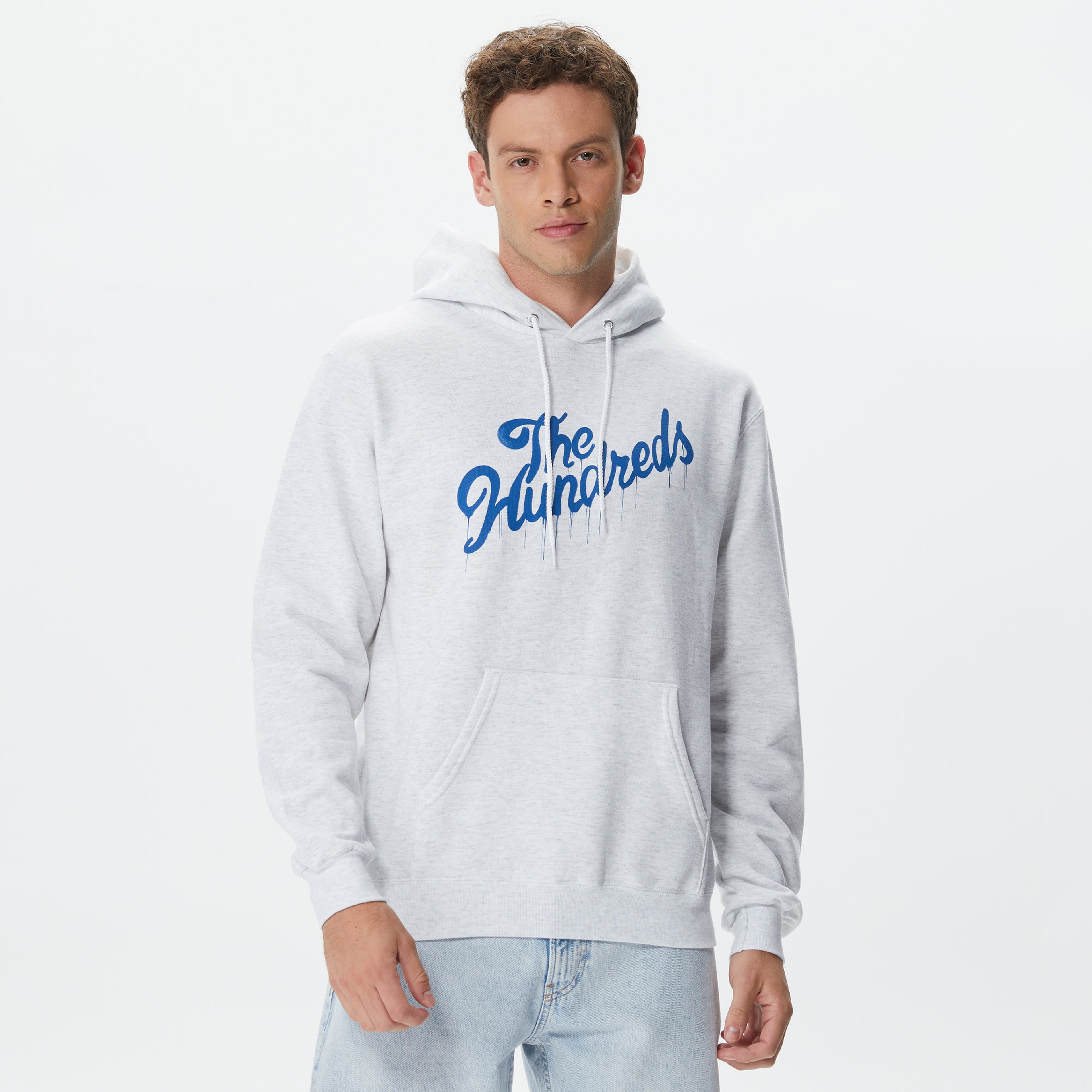 The Hundreds Drip Slant Erkek Gri Hoodie
