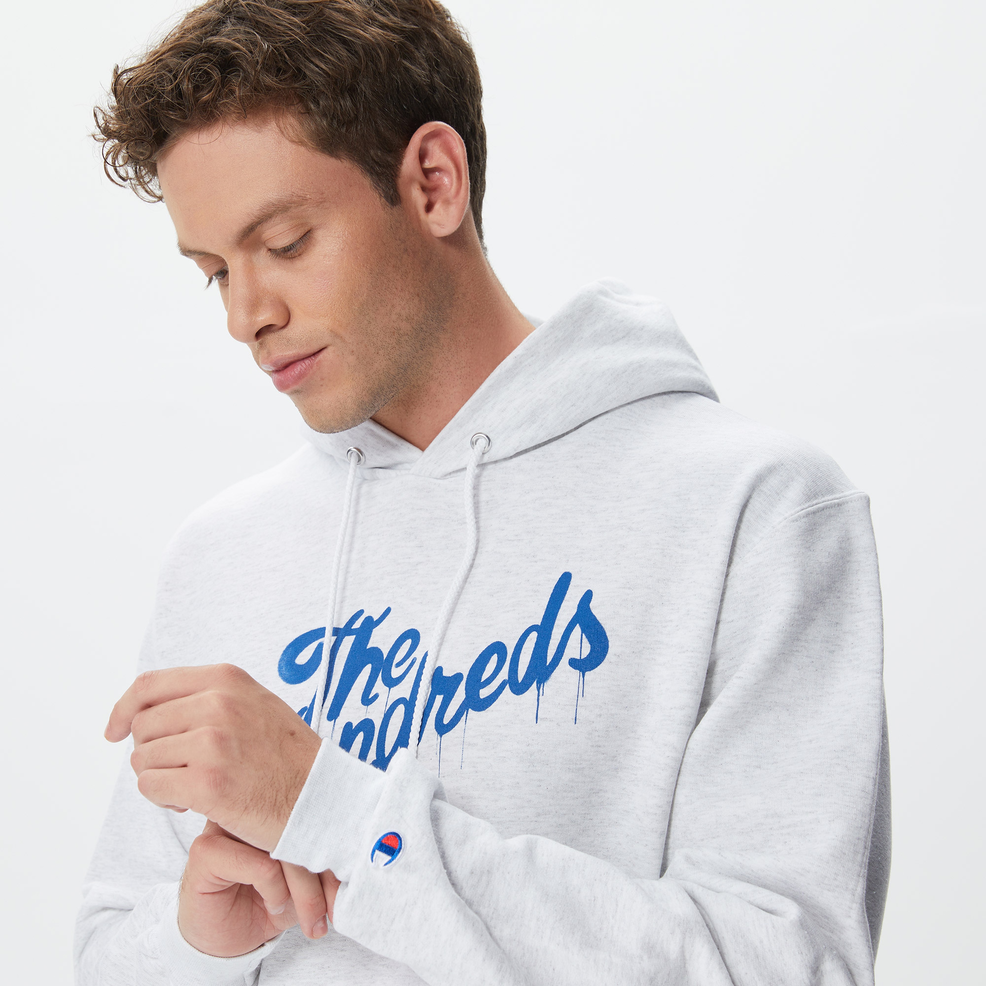 The Hundreds Drip Slant Erkek Gri Hoodie