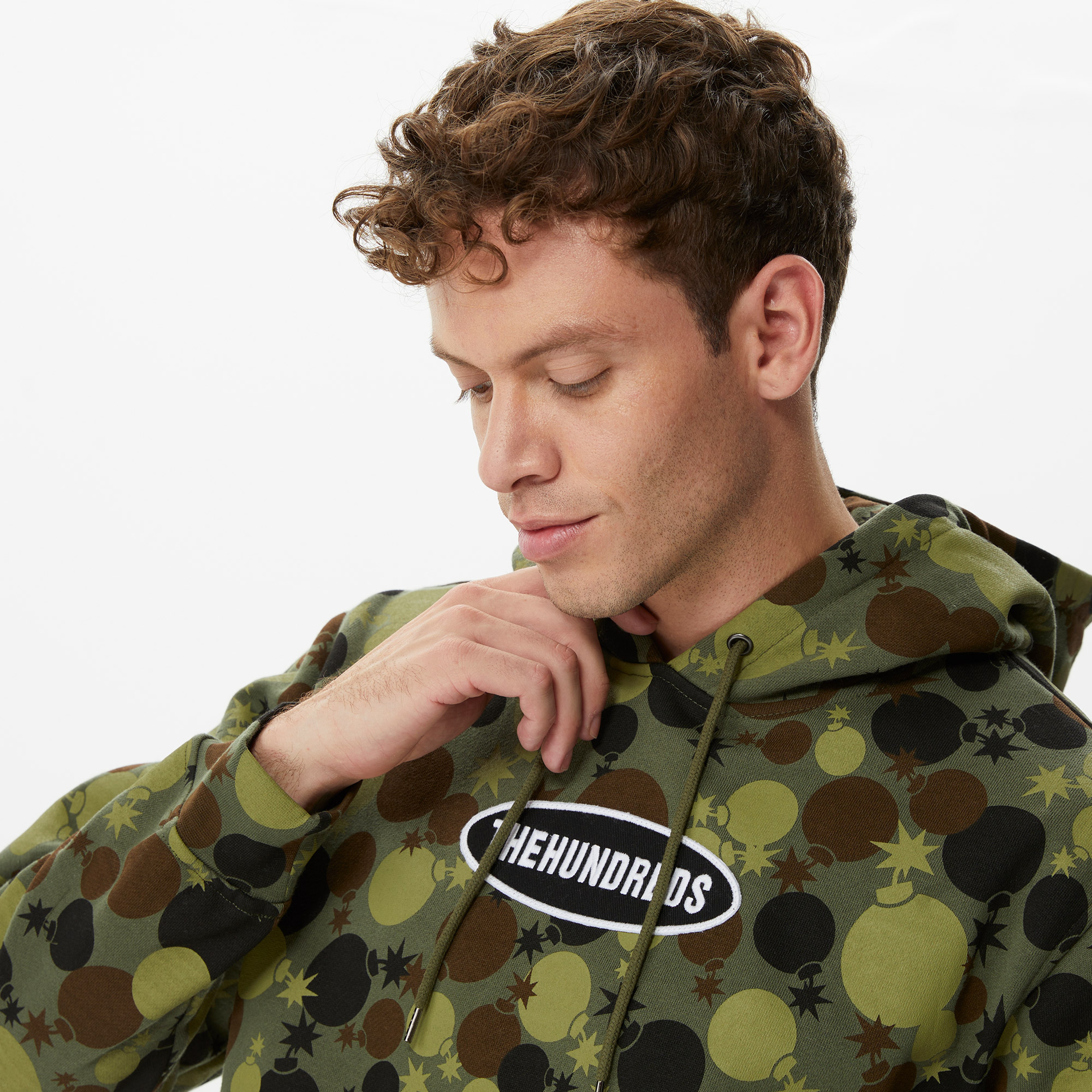 The Hundreds Bubbles Erkek Yeşil Hoodie