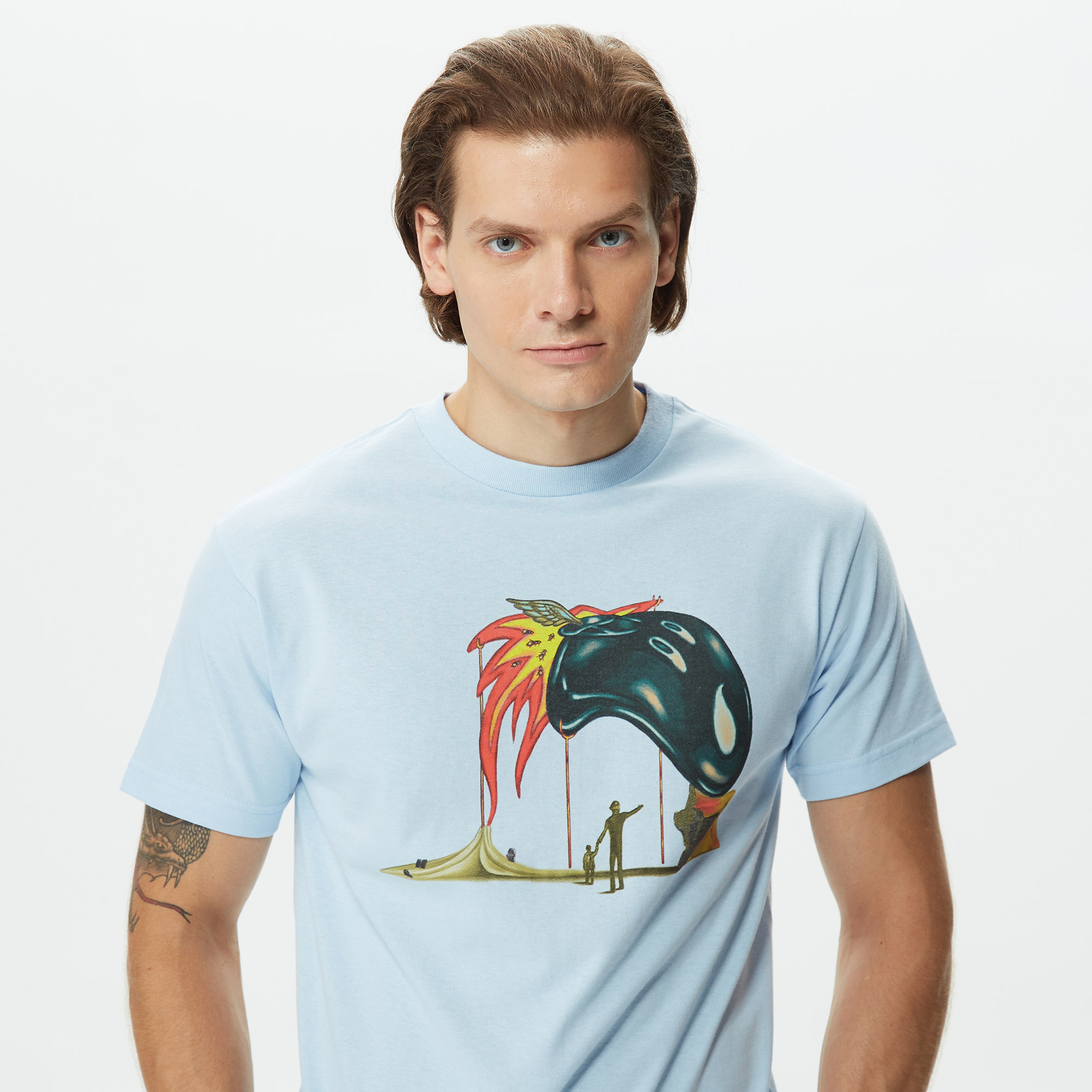 The Hundreds Salvador Adam Erkek Mavi T-Shirt