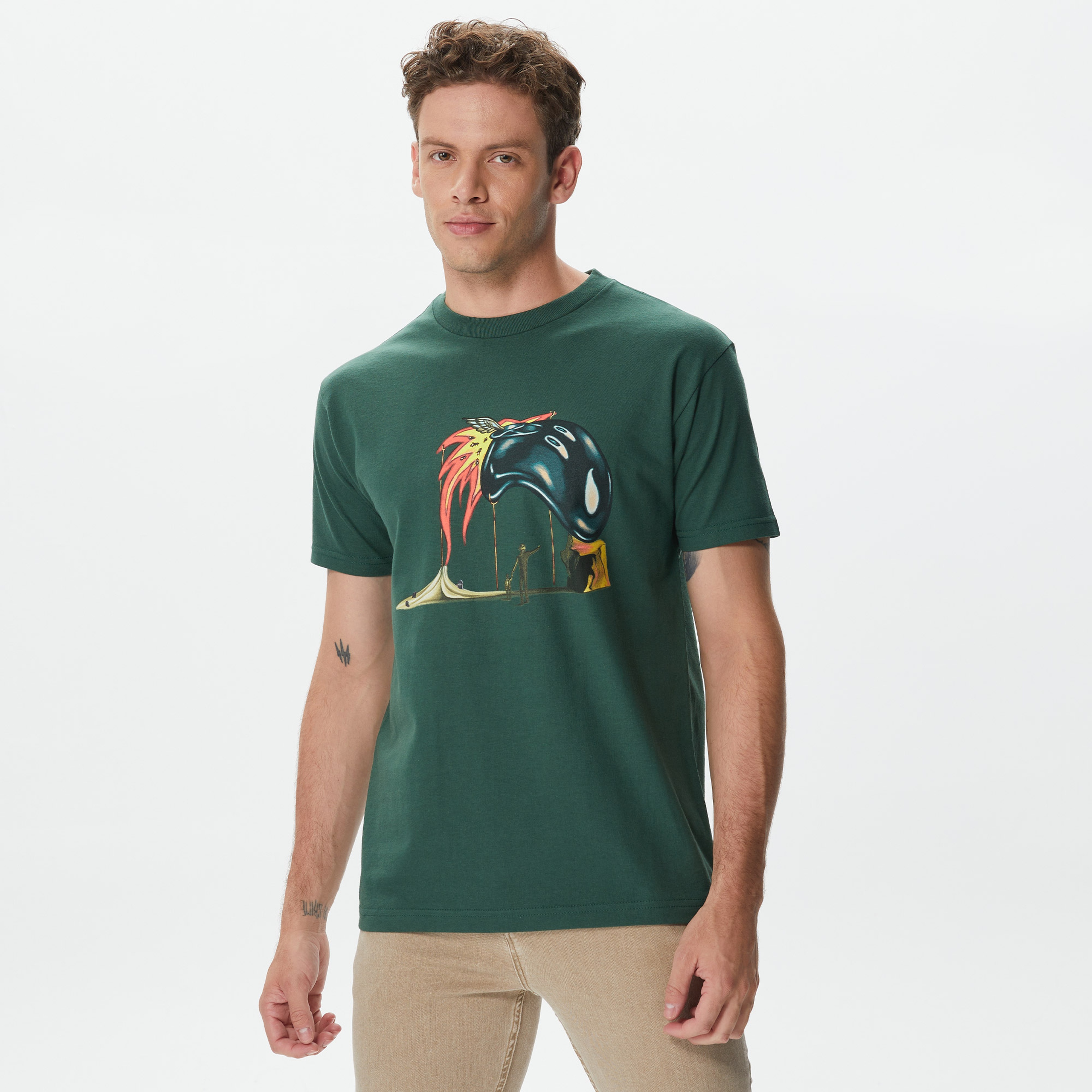 The Hundreds Salvador Adam Erkek Yeşil T-Shirt
