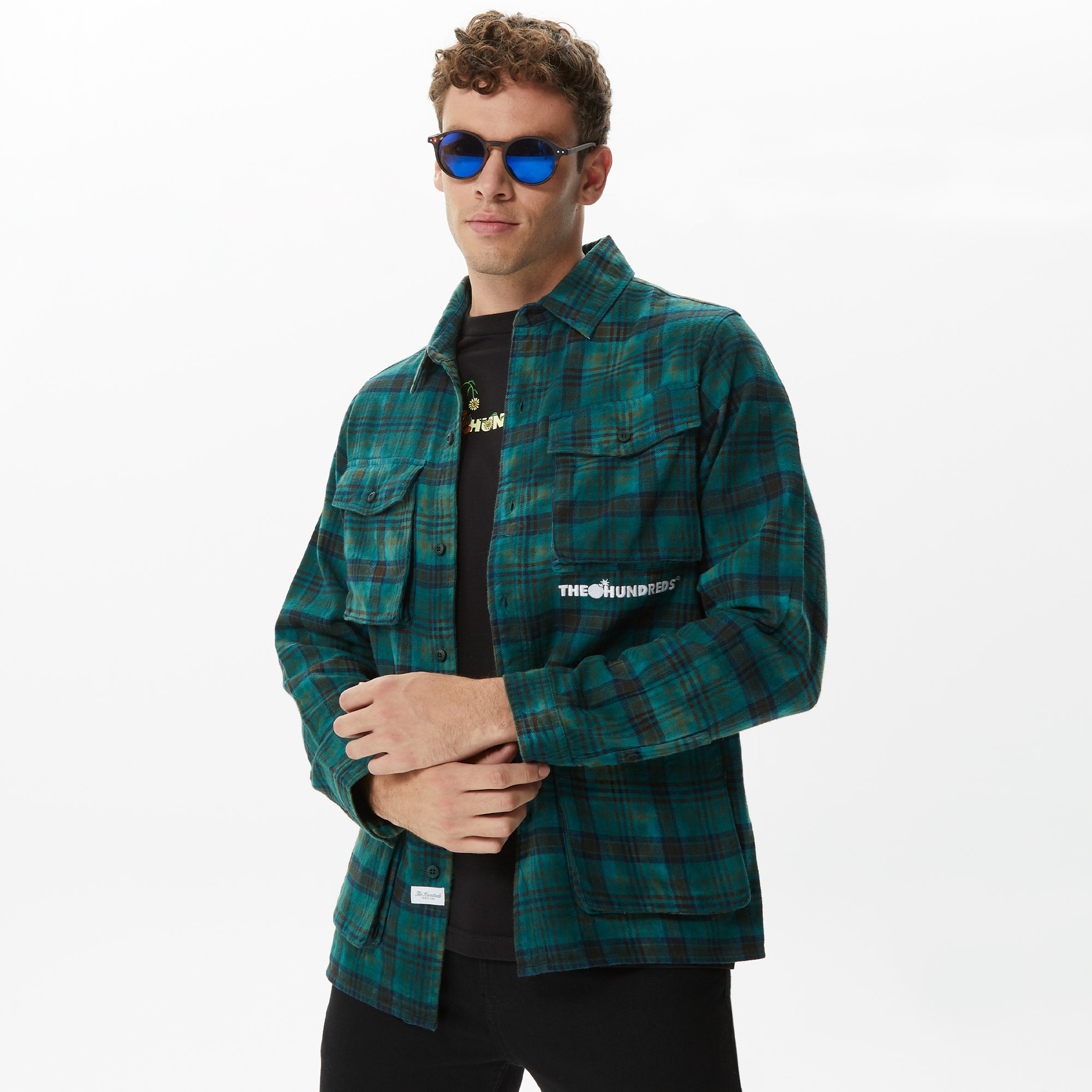 The Hundreds Bagger Woven Erkek Yeşil Gömlek