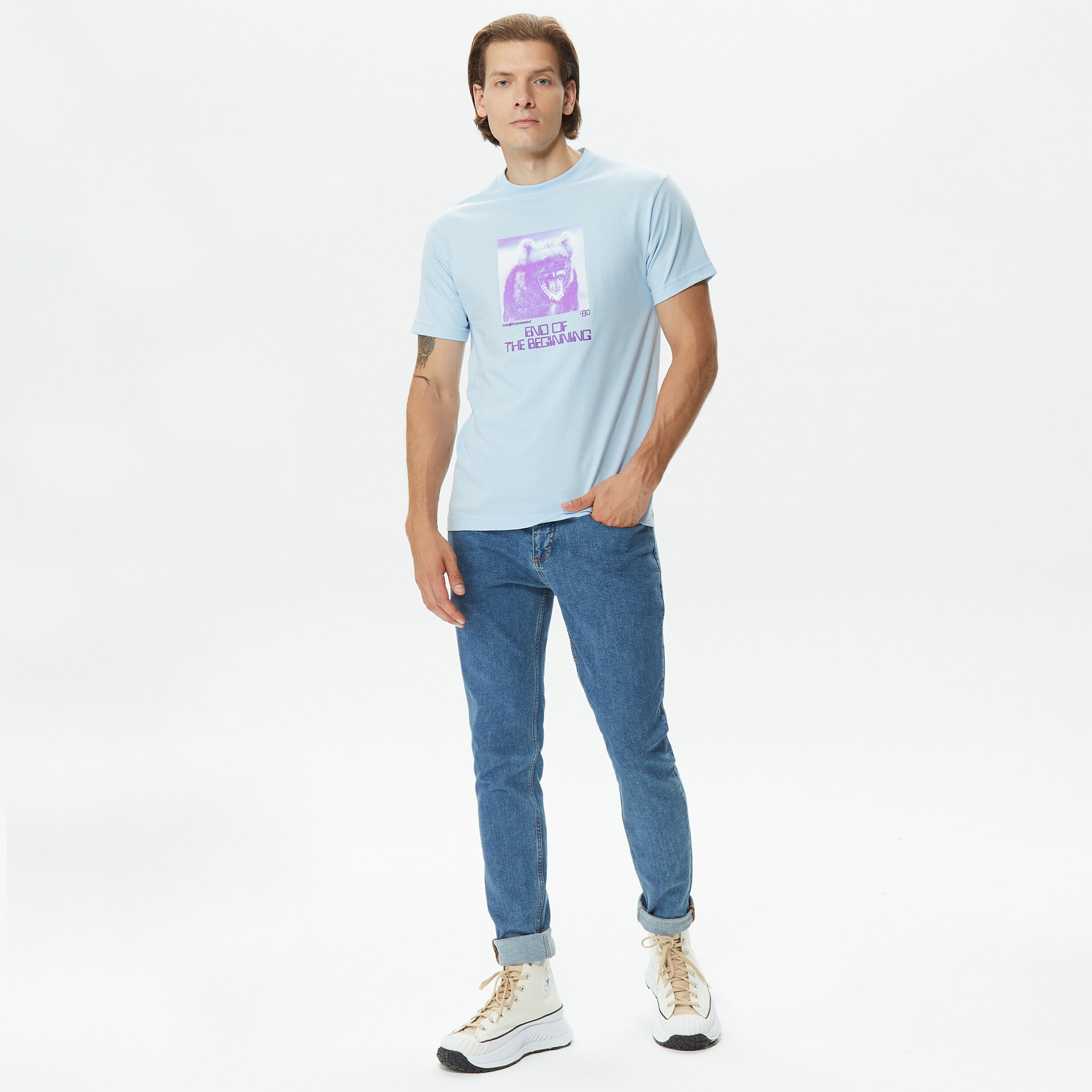 The Hundreds The End Erkek Mavi T-Shirt
