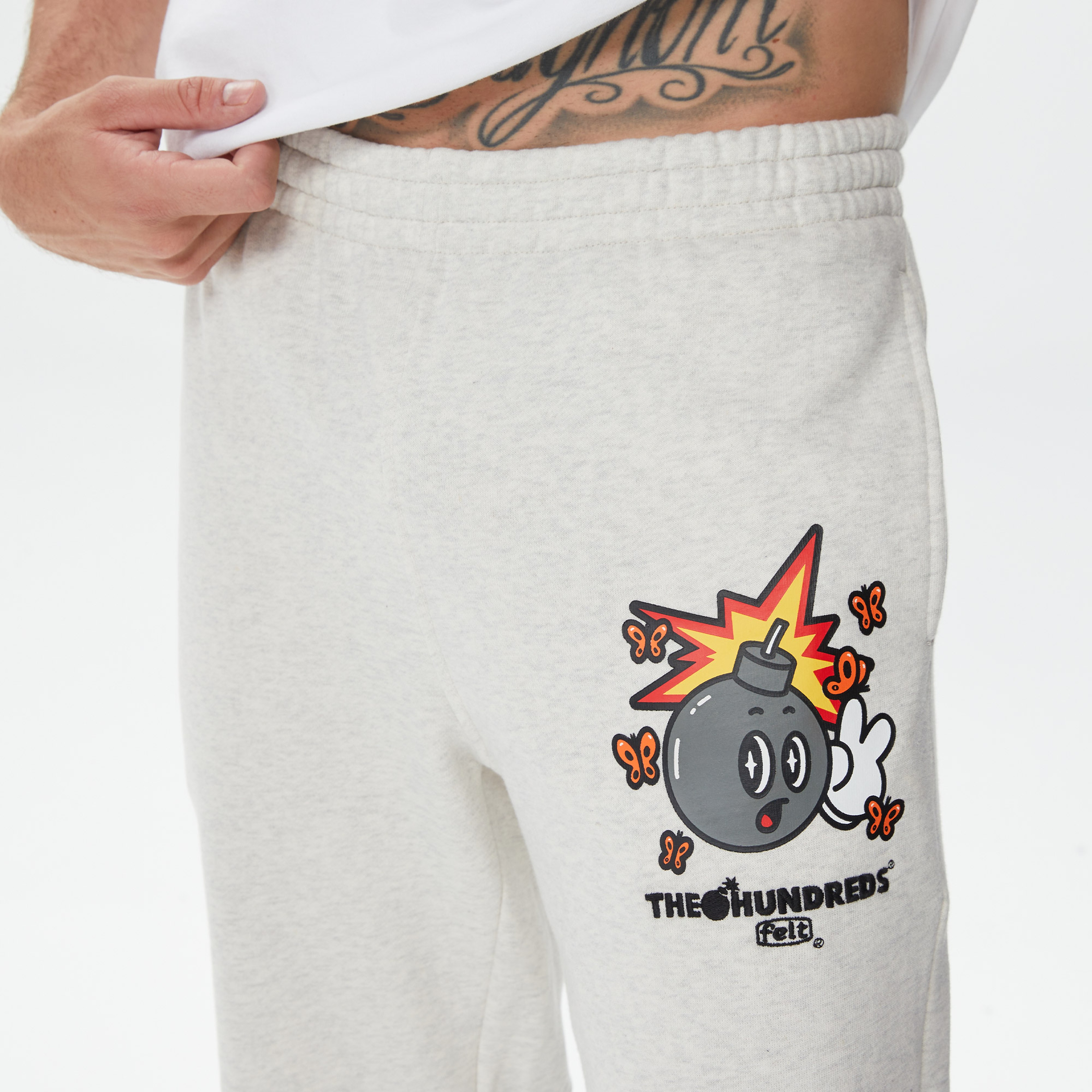 The Hundreds Butterfly Adam Erkek Gri Eşofman Altı