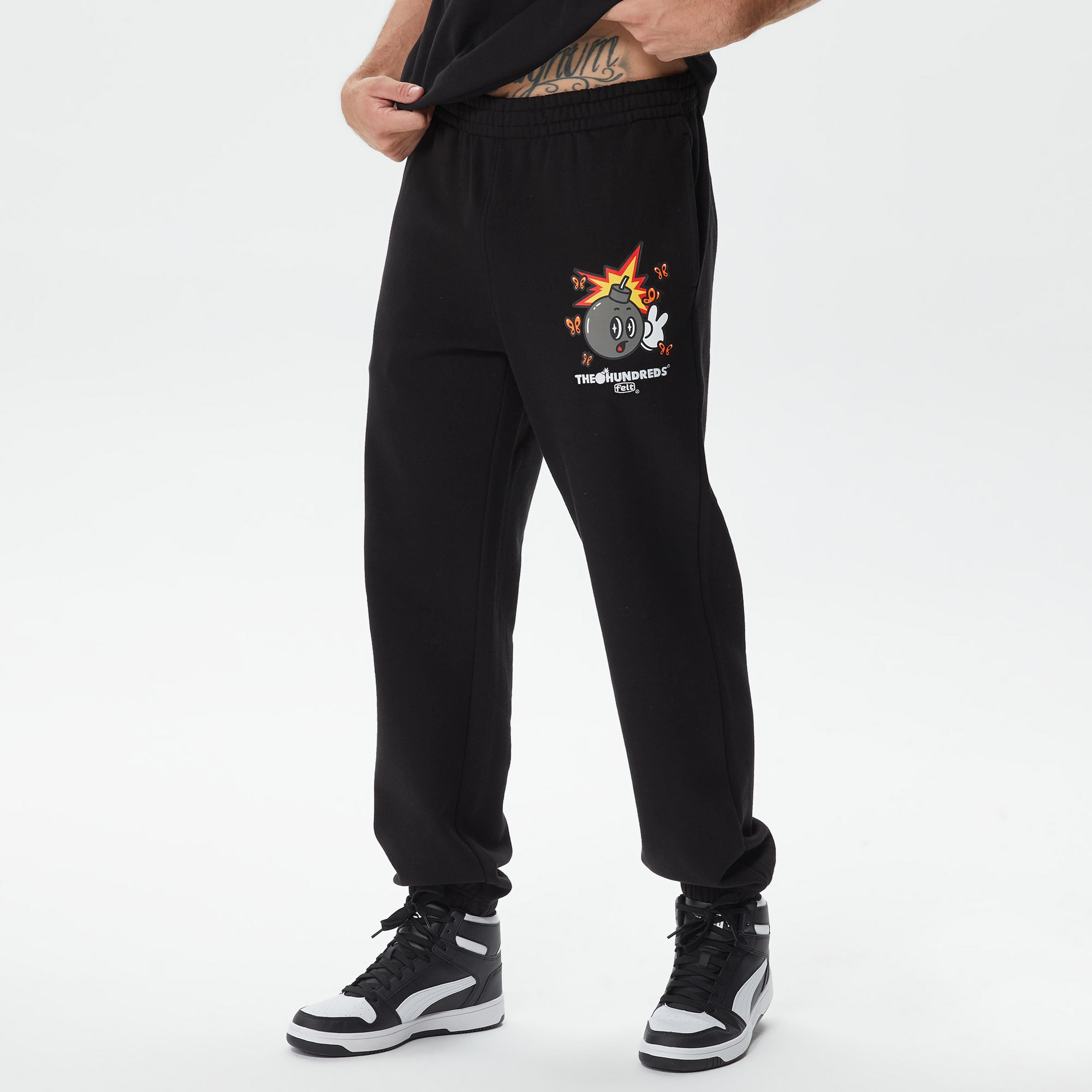 The Hundreds Butterfly Adam Erkek Siyah Eşofman Altı