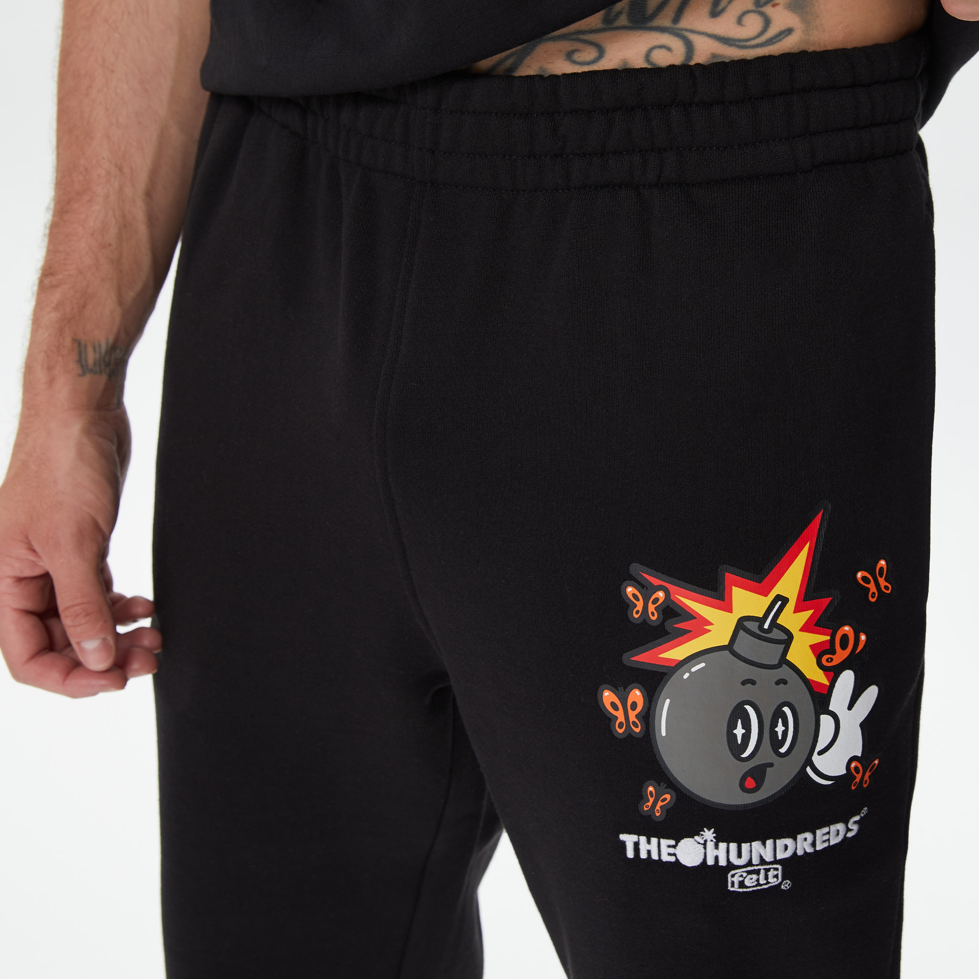 The Hundreds Butterfly Adam Erkek Siyah Eşofman Altı