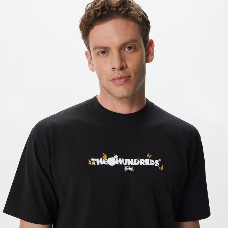 The Hundreds Butterfly Adam Erkek Siyah T-Shirt